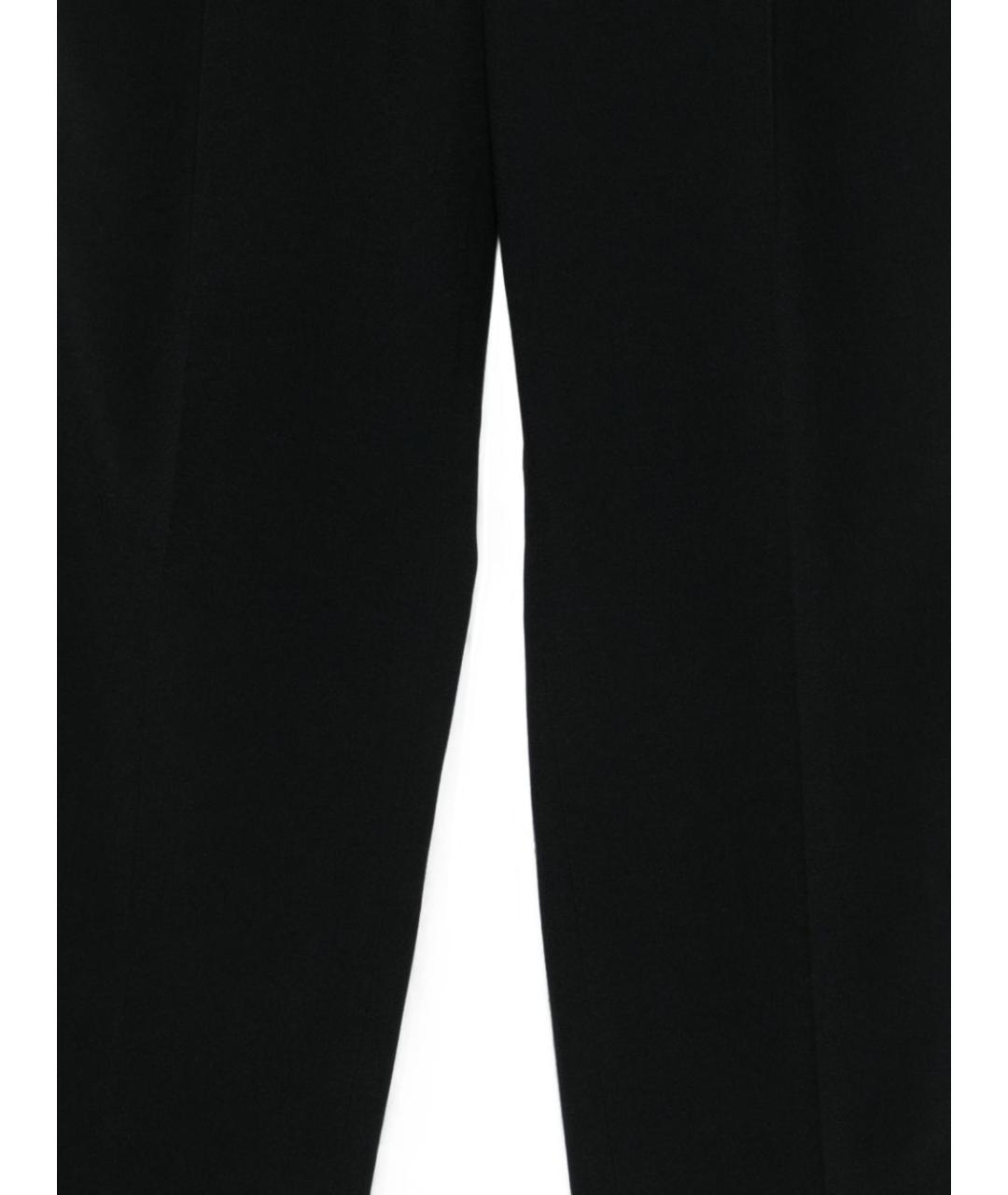 EMPORIO ARMANI Черные вискозные прямые брюки, фото 3