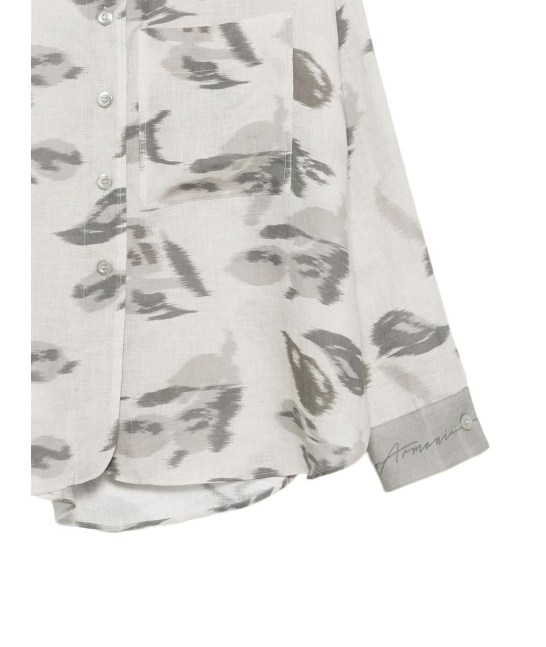 EMPORIO ARMANI Мульти льняная рубашка, фото 2