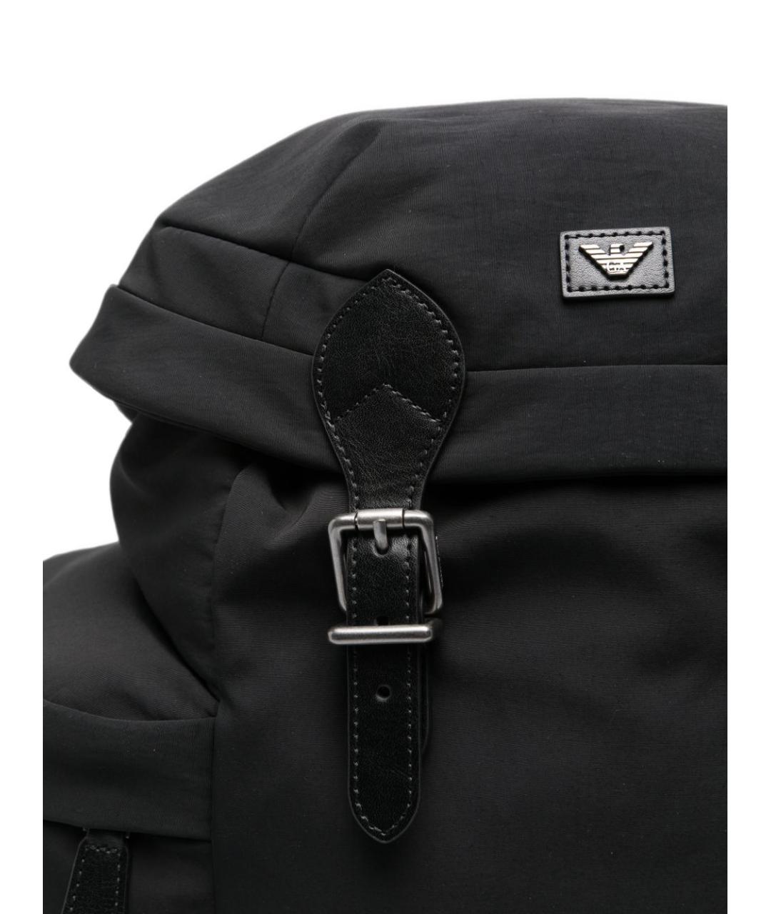 EMPORIO ARMANI Черный синтетический рюкзак, фото 2