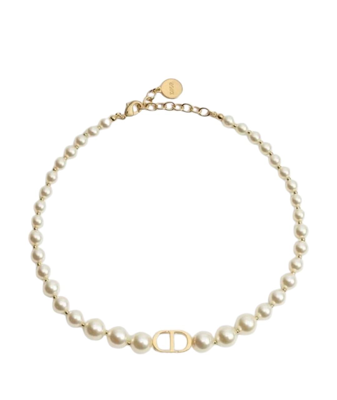 CHRISTIAN DIOR Белый чокер, фото 1