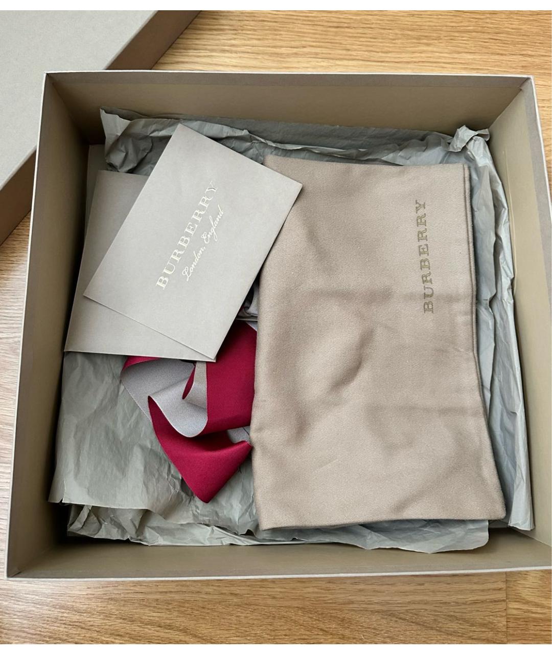 BURBERRY Черные кожаные босоножки, фото 6