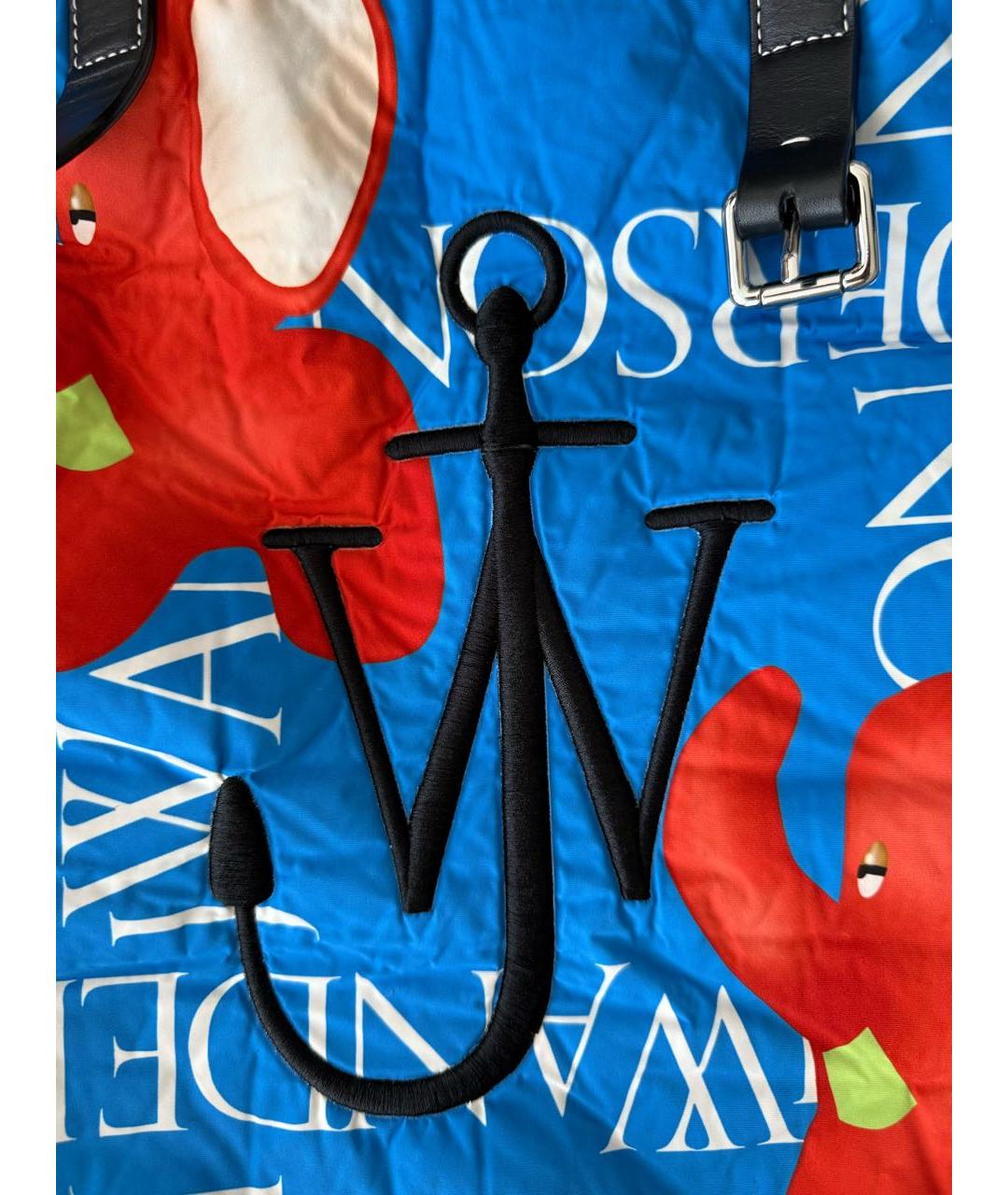 J.W.ANDERSON Синяя синтетическая сумка тоут, фото 6