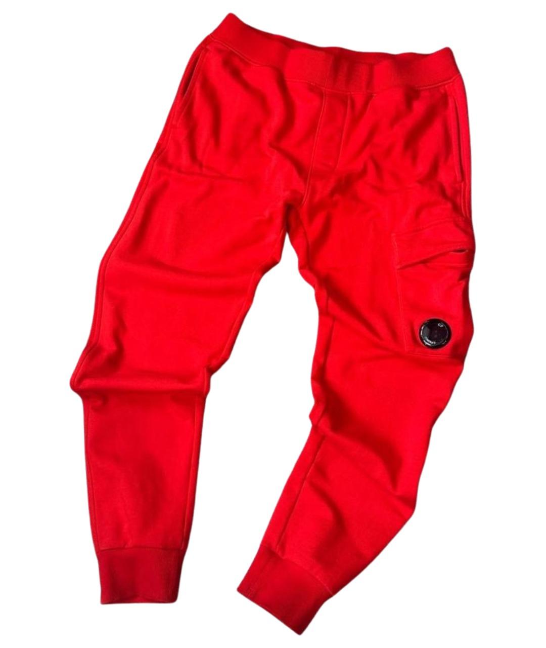 CP COMPANY Красные хлопковые брюки чинос, фото 1