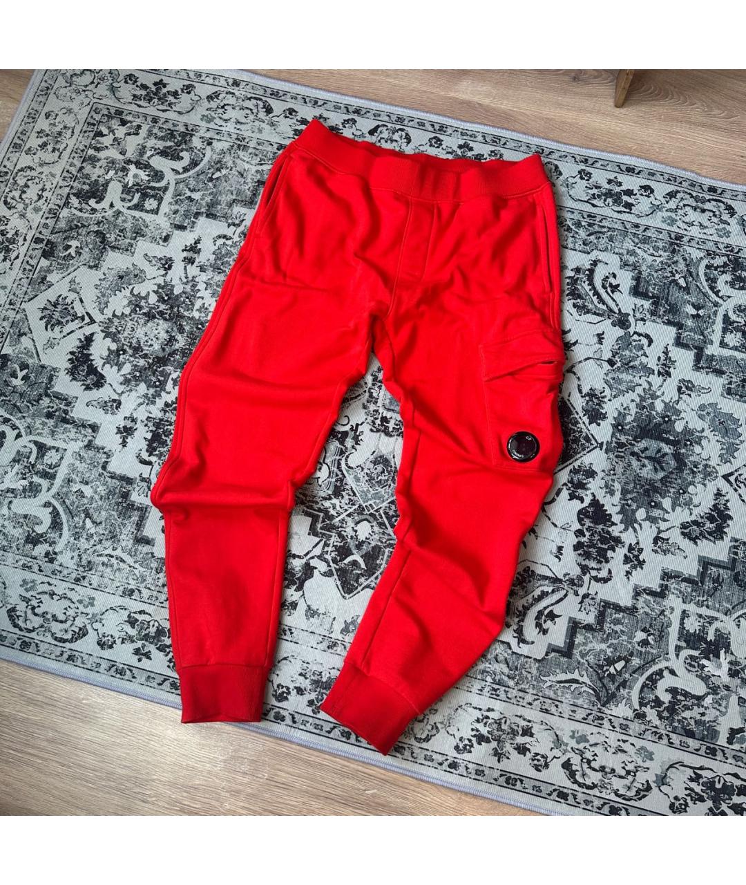 CP COMPANY Красные хлопковые брюки чинос, фото 5