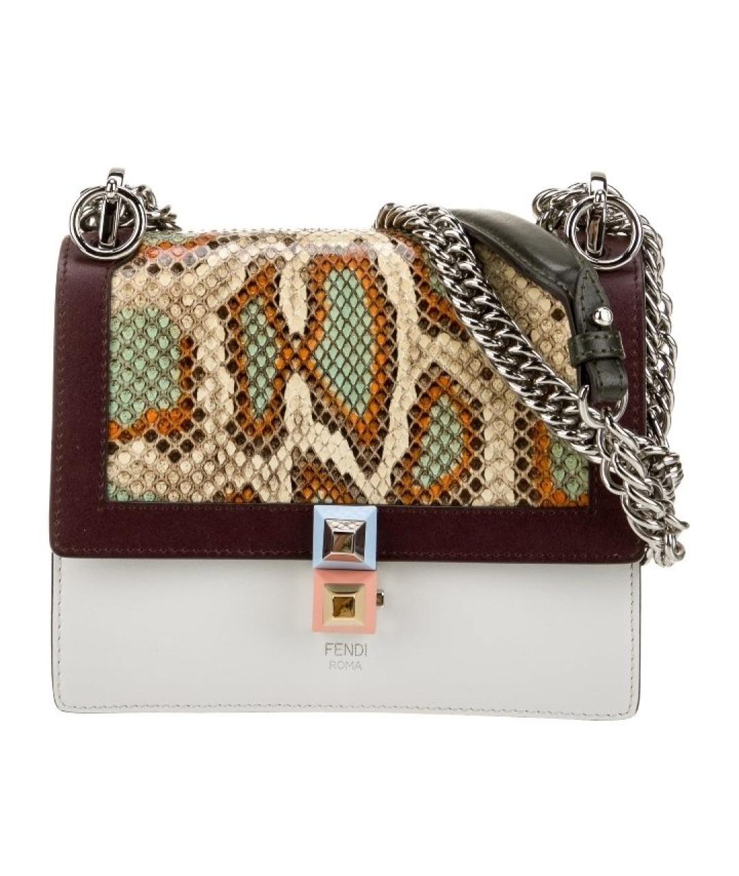 FENDI Сумка через плечо из экзотической кожи, фото 10