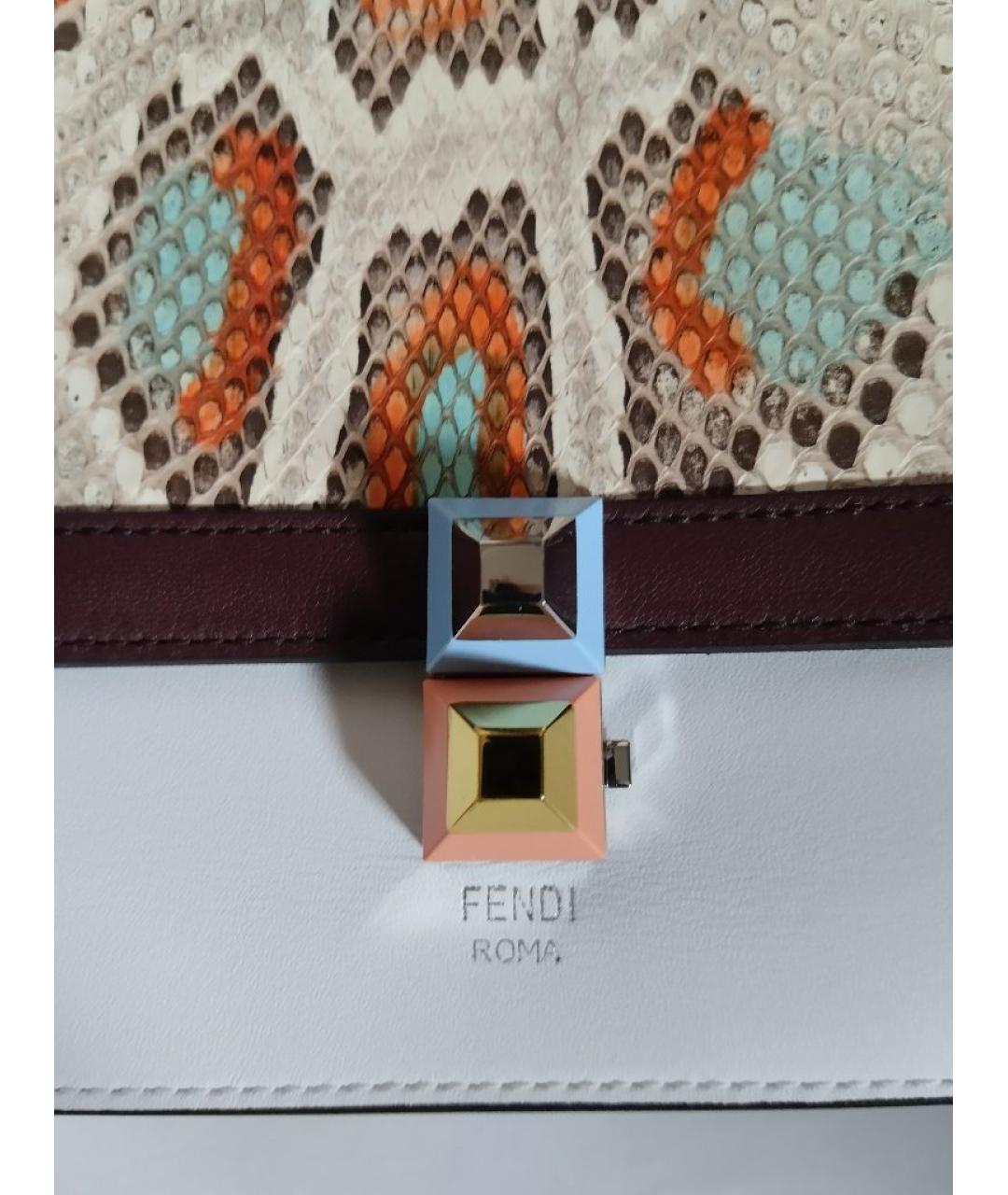 FENDI Сумка через плечо из экзотической кожи, фото 8
