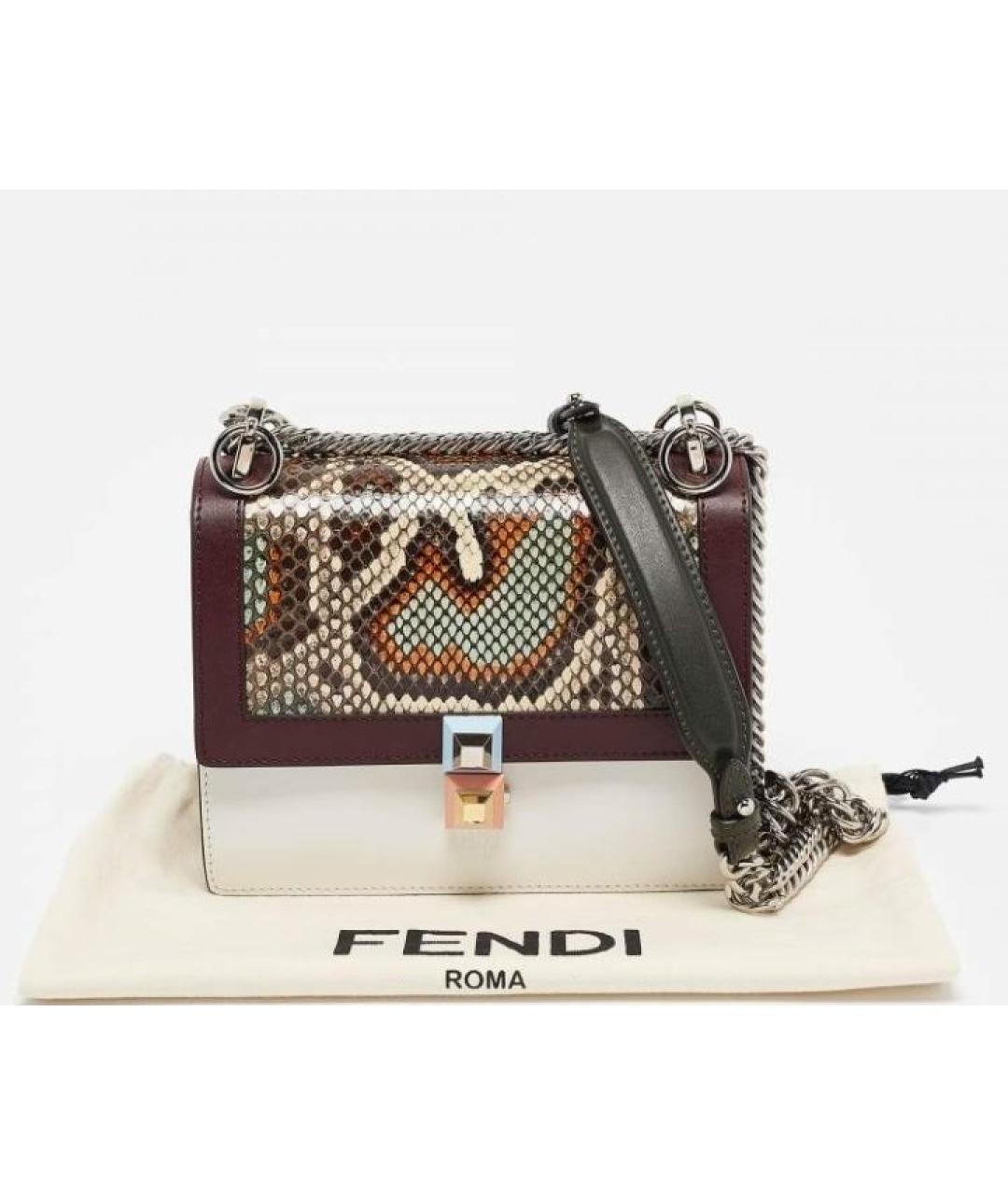 FENDI Сумка через плечо из экзотической кожи, фото 3
