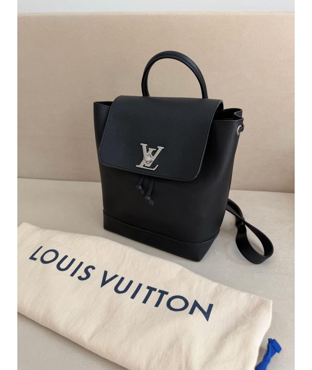 LOUIS VUITTON Черный кожаный рюкзак, фото 2