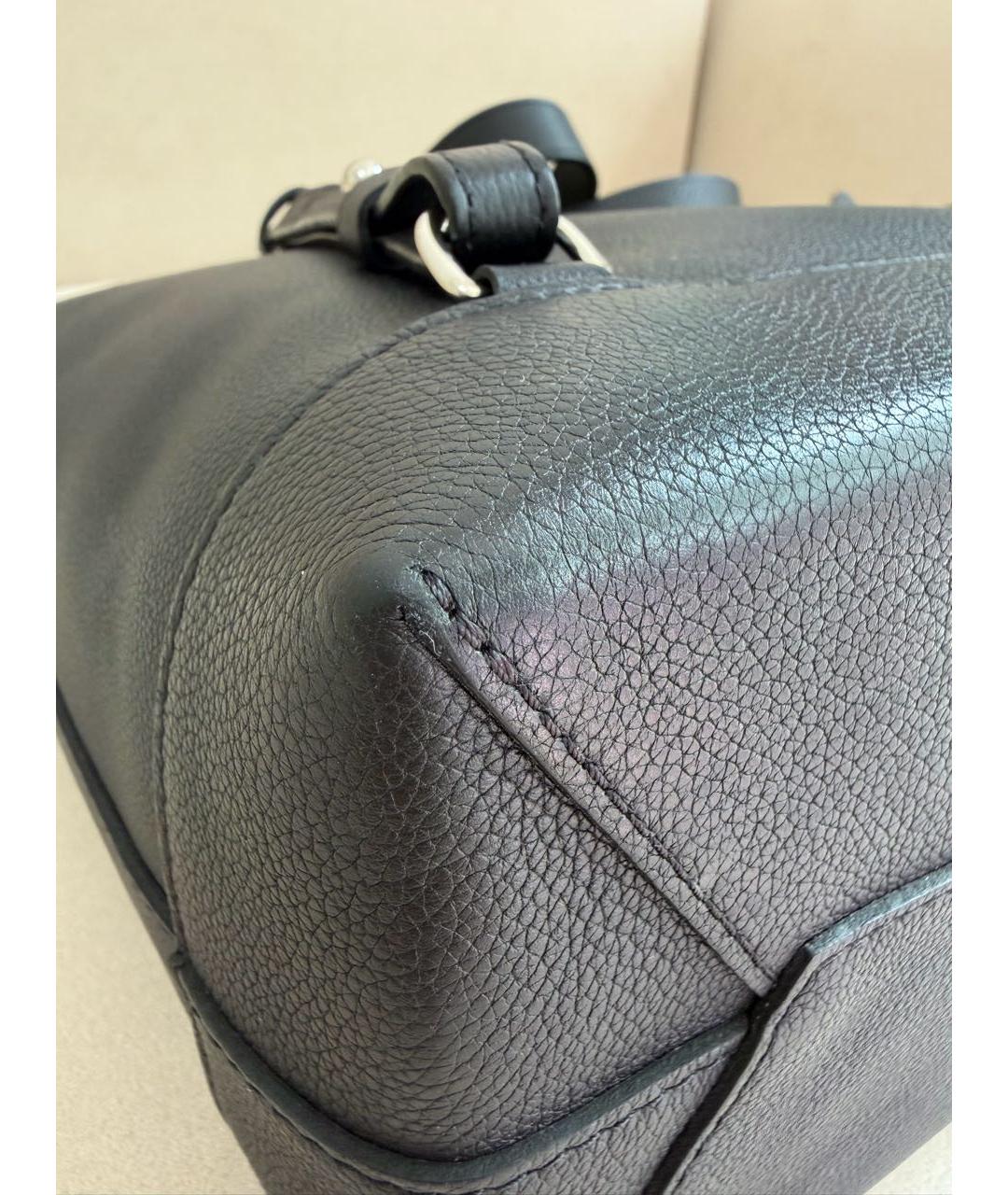 LOUIS VUITTON Черный кожаный рюкзак, фото 6