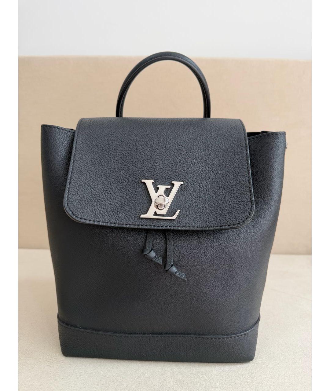 LOUIS VUITTON Черный кожаный рюкзак, фото 9