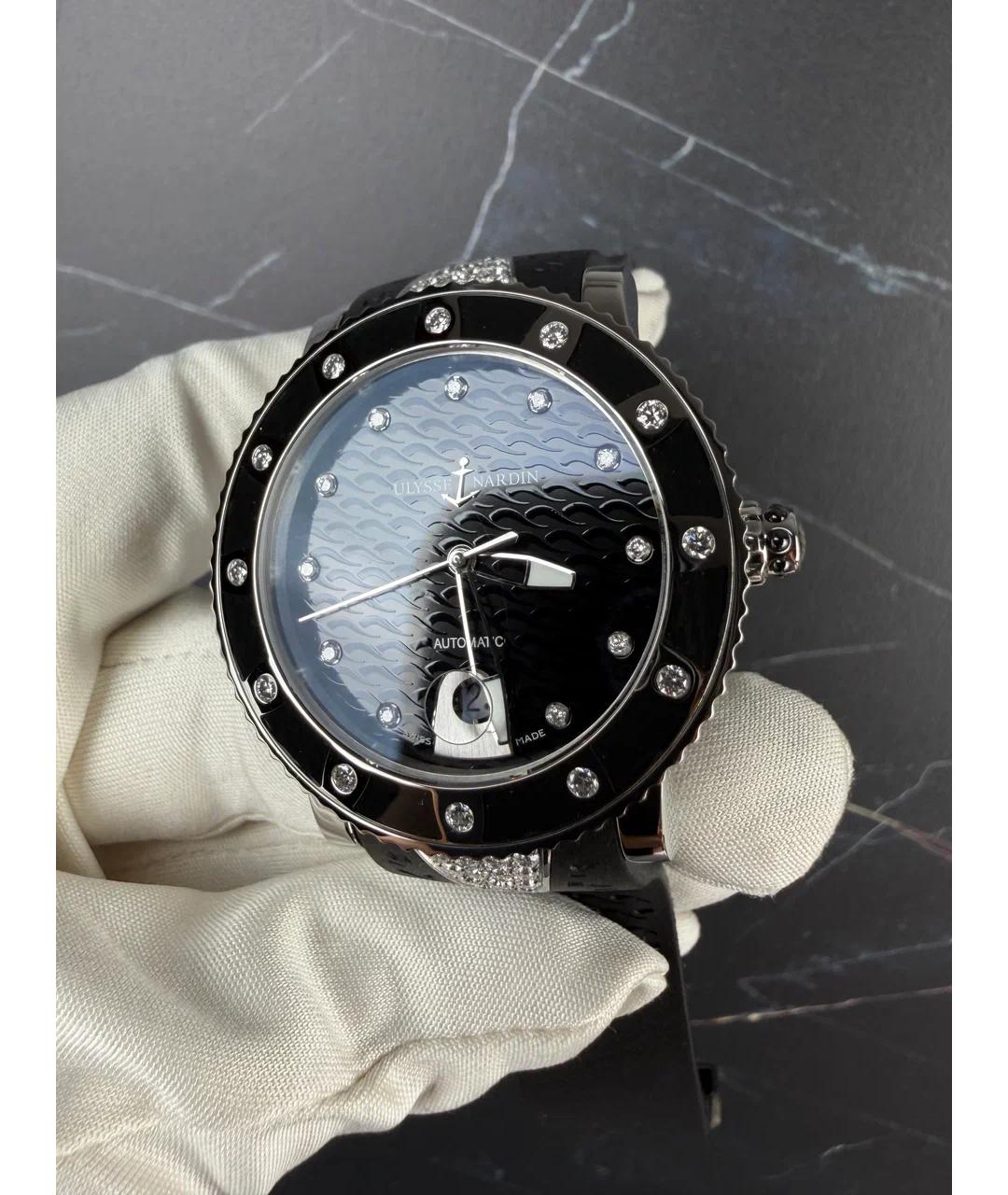 Ulysse Nardin Черные металлические часы, фото 2