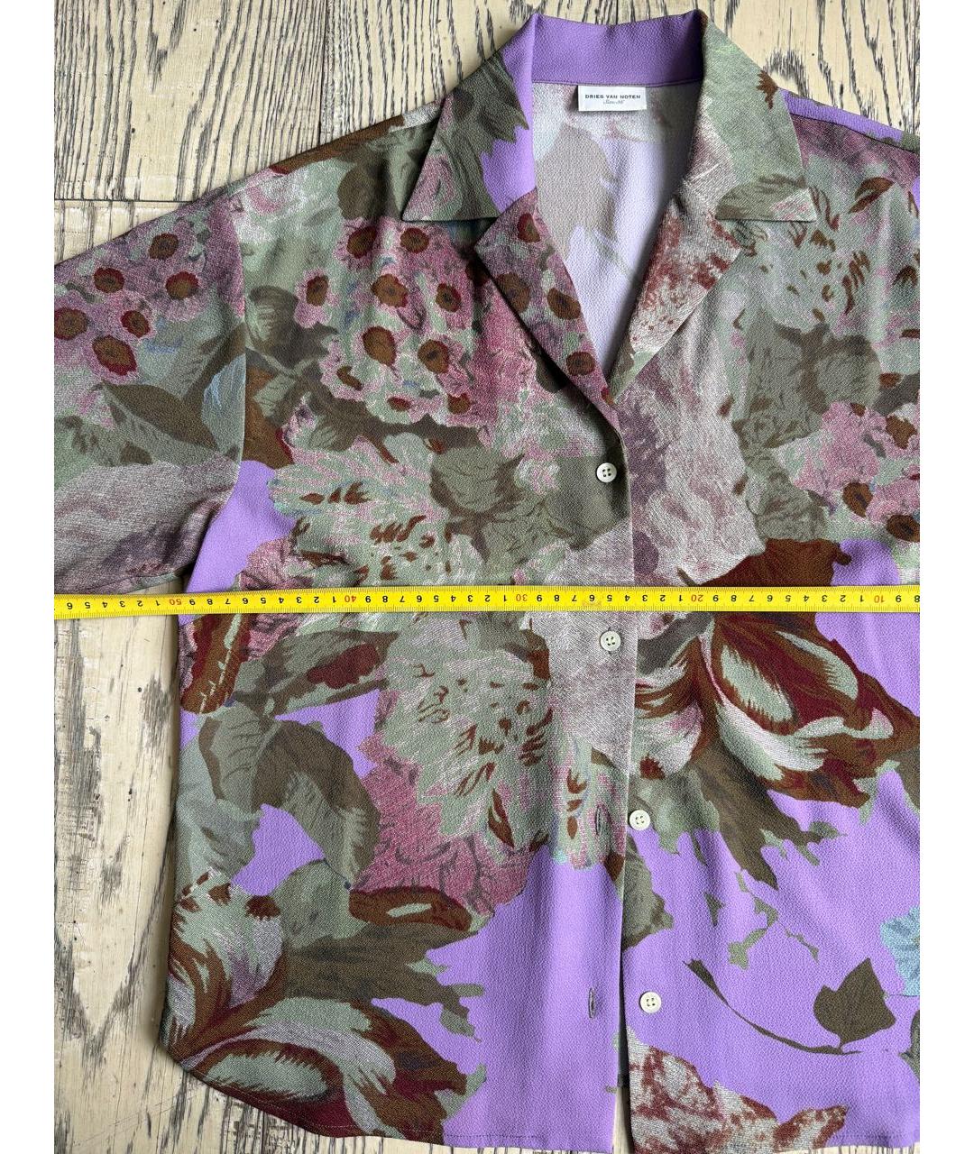 DRIES VAN NOTEN Мульти полиэстеровая рубашка, фото 8