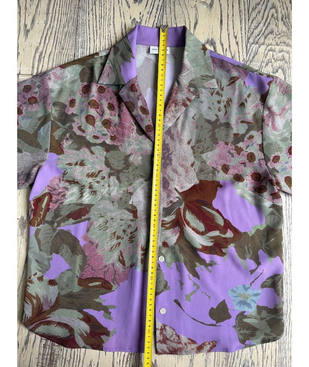 DRIES VAN NOTEN Мульти полиэстеровая рубашка, фото 7