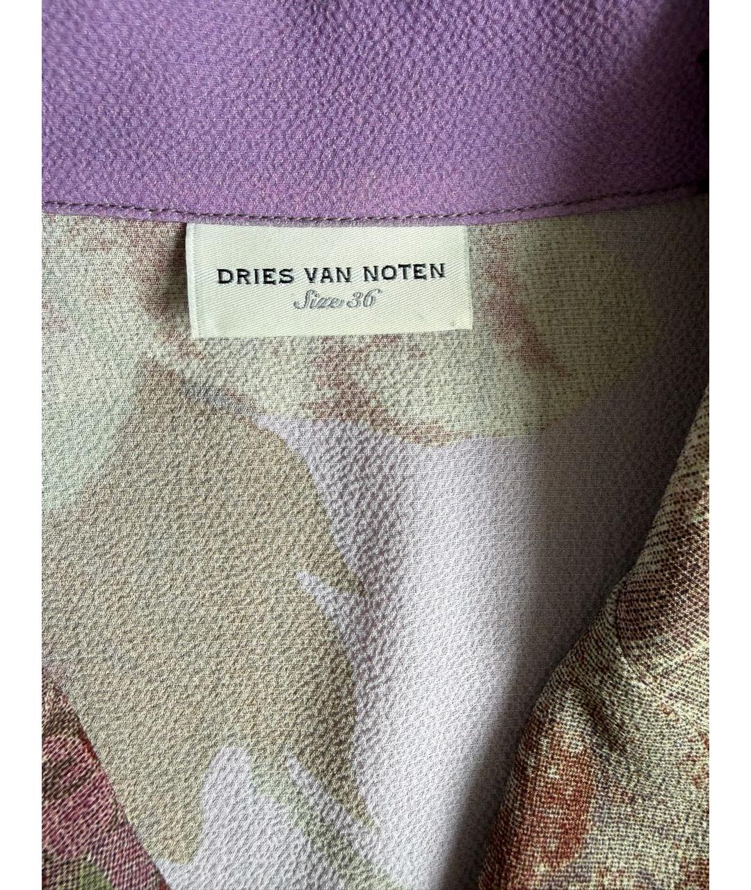 DRIES VAN NOTEN Мульти полиэстеровая рубашка, фото 6