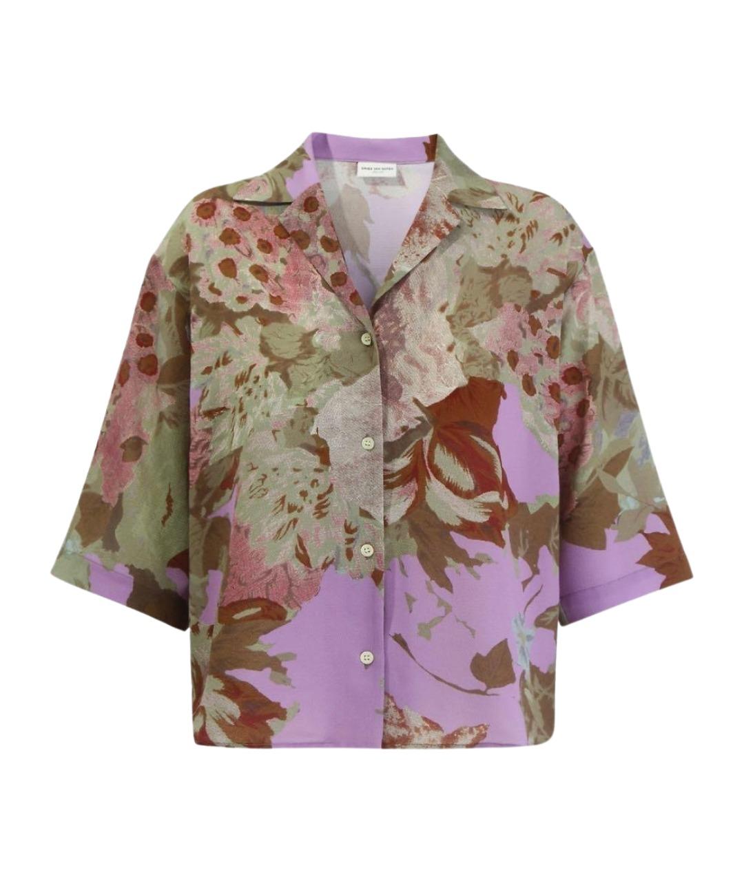 DRIES VAN NOTEN Мульти полиэстеровая рубашка, фото 1