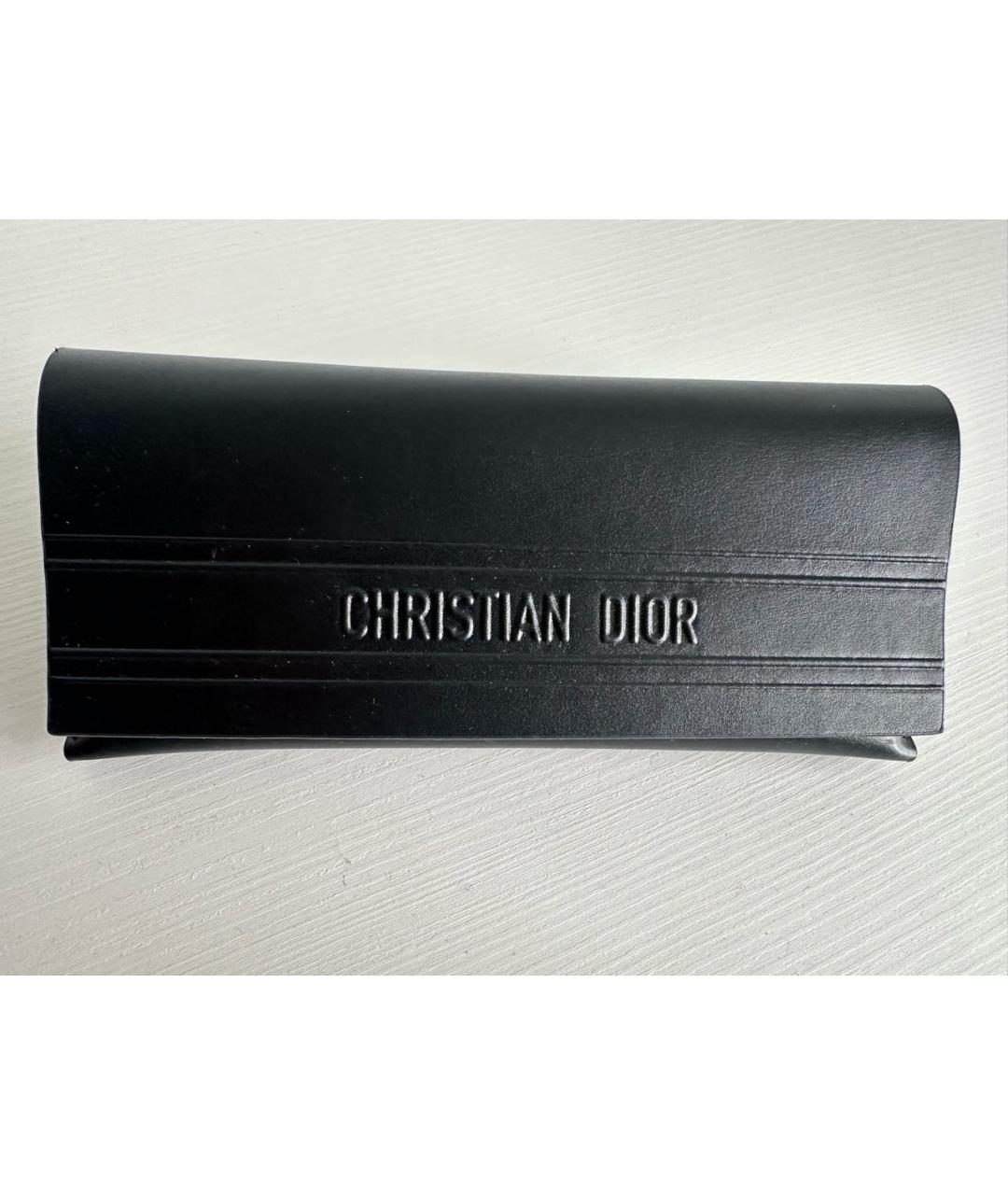 CHRISTIAN DIOR Темно-синие пластиковые солнцезащитные очки, фото 4