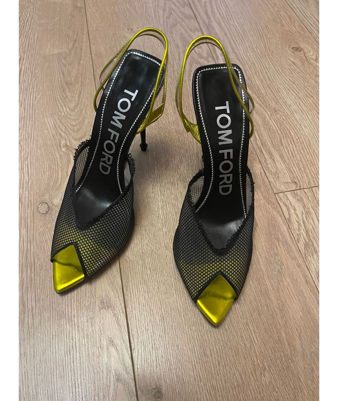TOM FORD Черные кожаные босоножки, фото 5