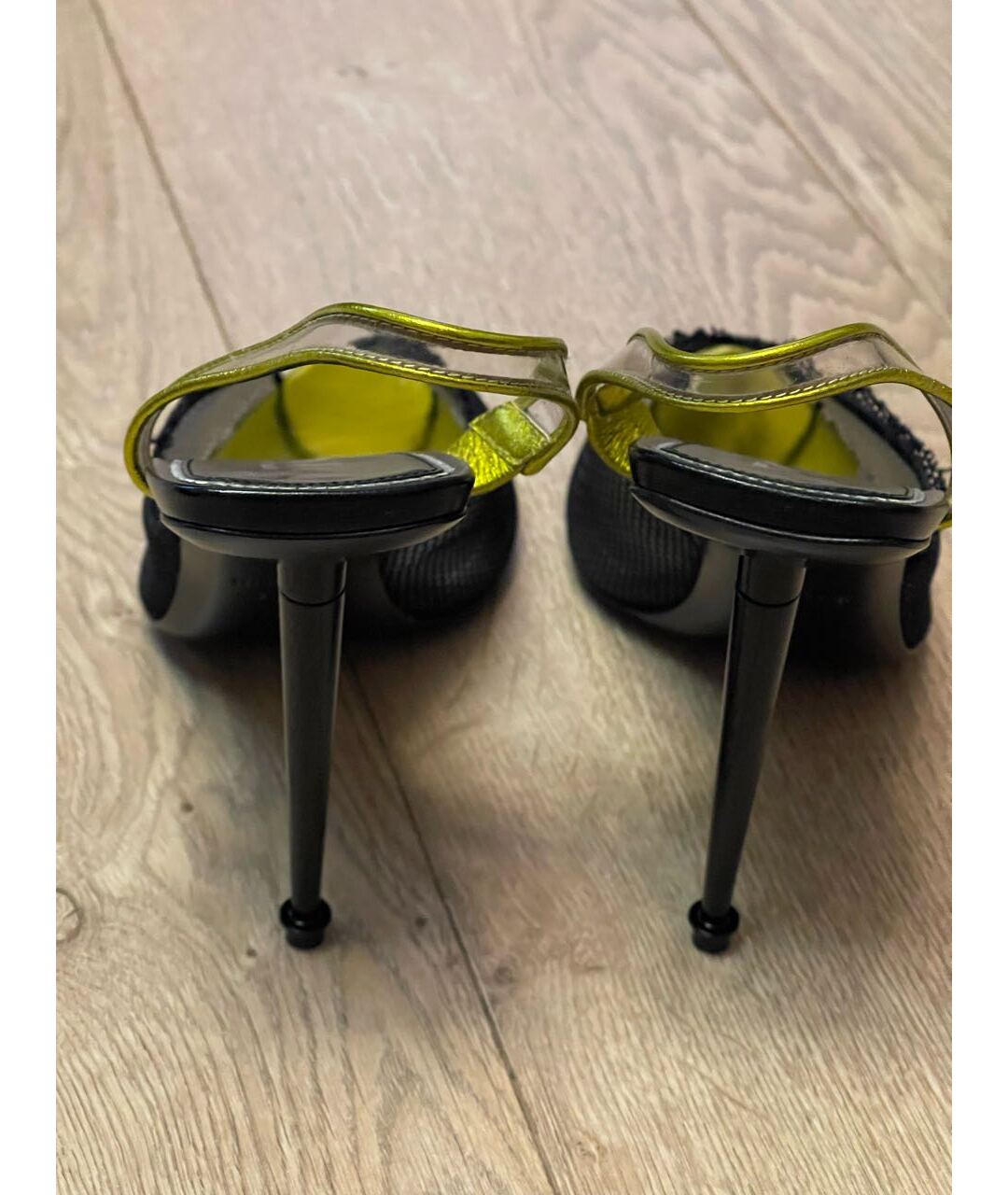 TOM FORD Черные кожаные босоножки, фото 2