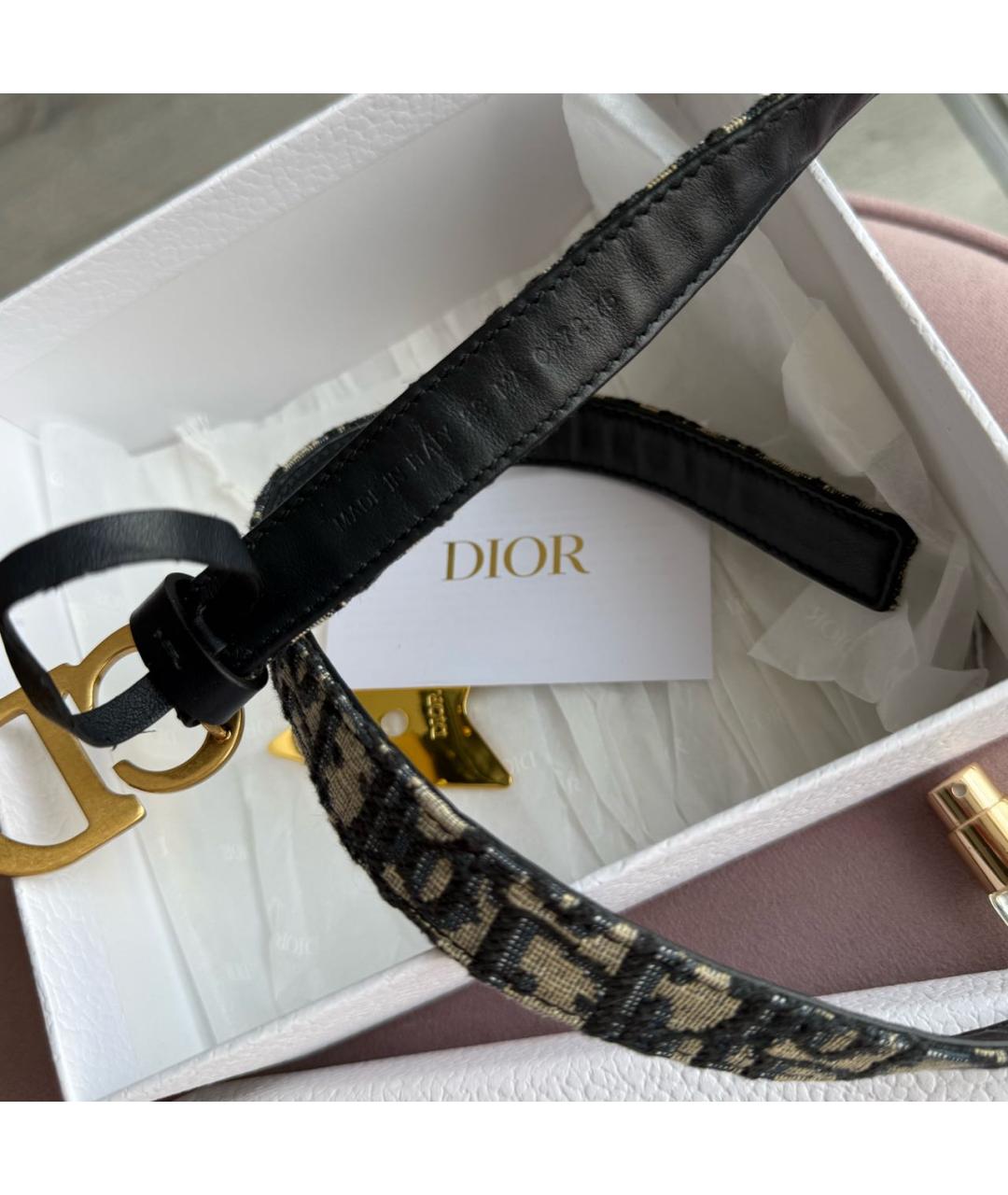 CHRISTIAN DIOR Серый ремень, фото 3