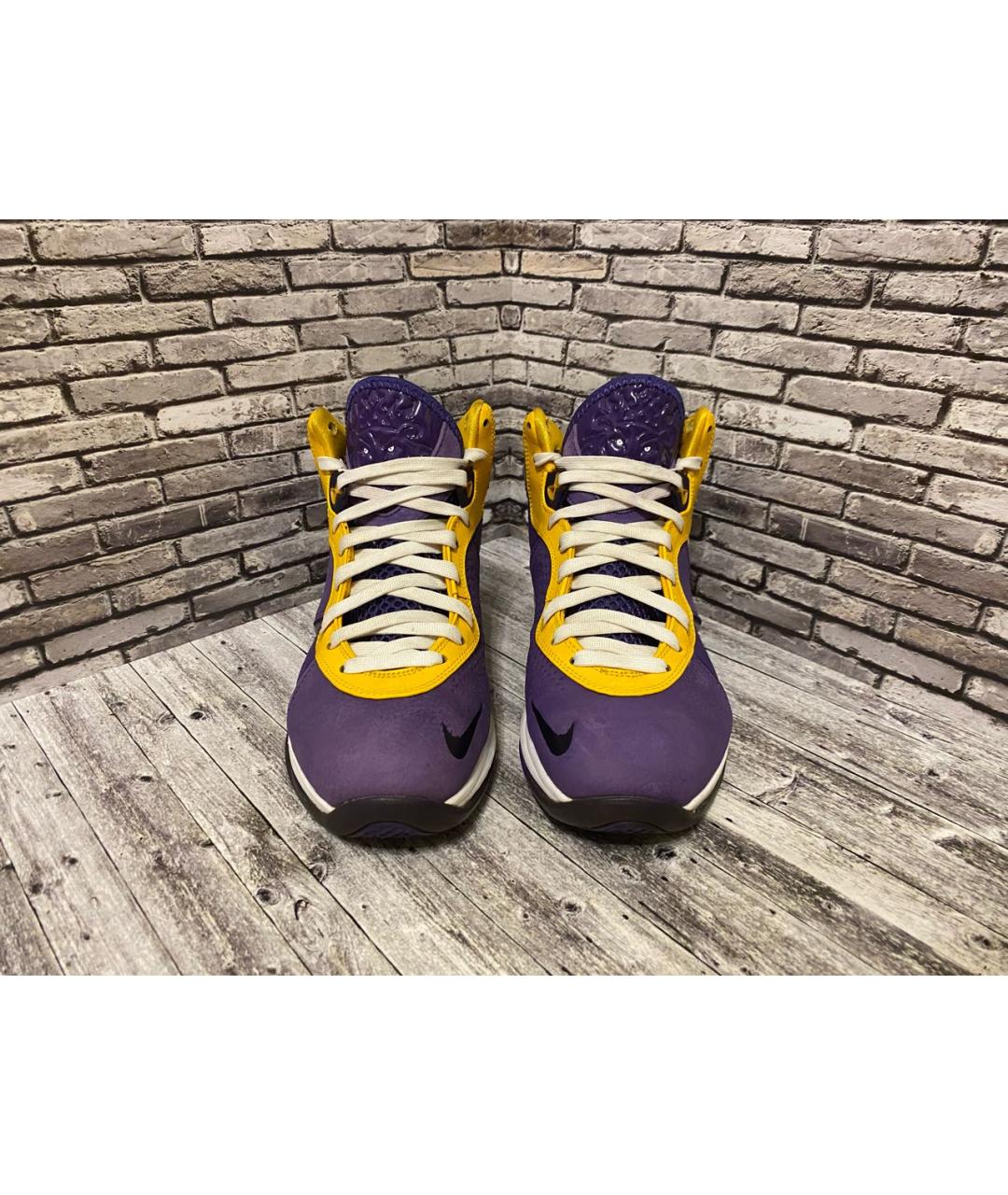 NIKE Мульти кожаные высокие кроссовки / кеды, фото 2