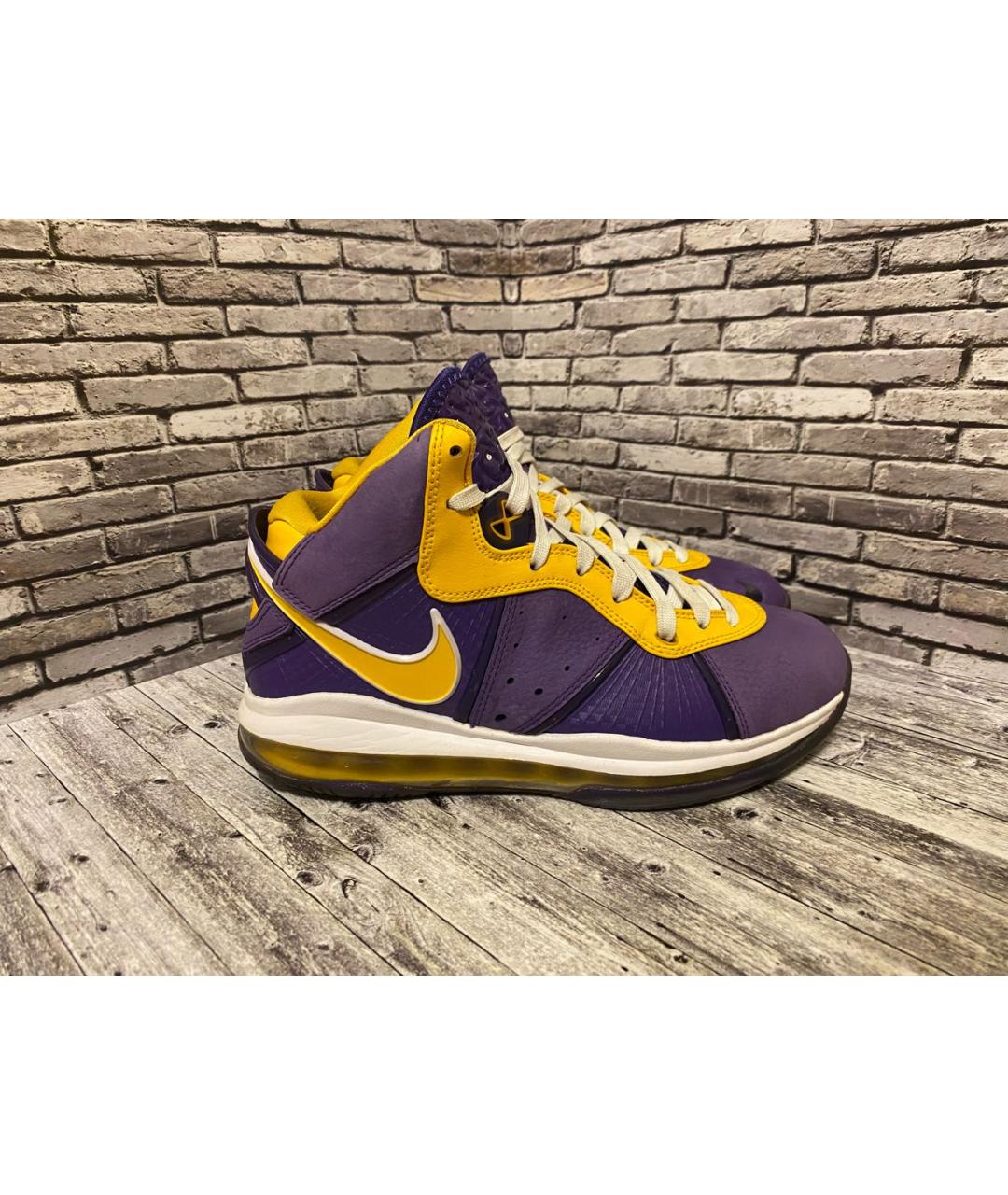 NIKE Мульти кожаные высокие кроссовки / кеды, фото 7
