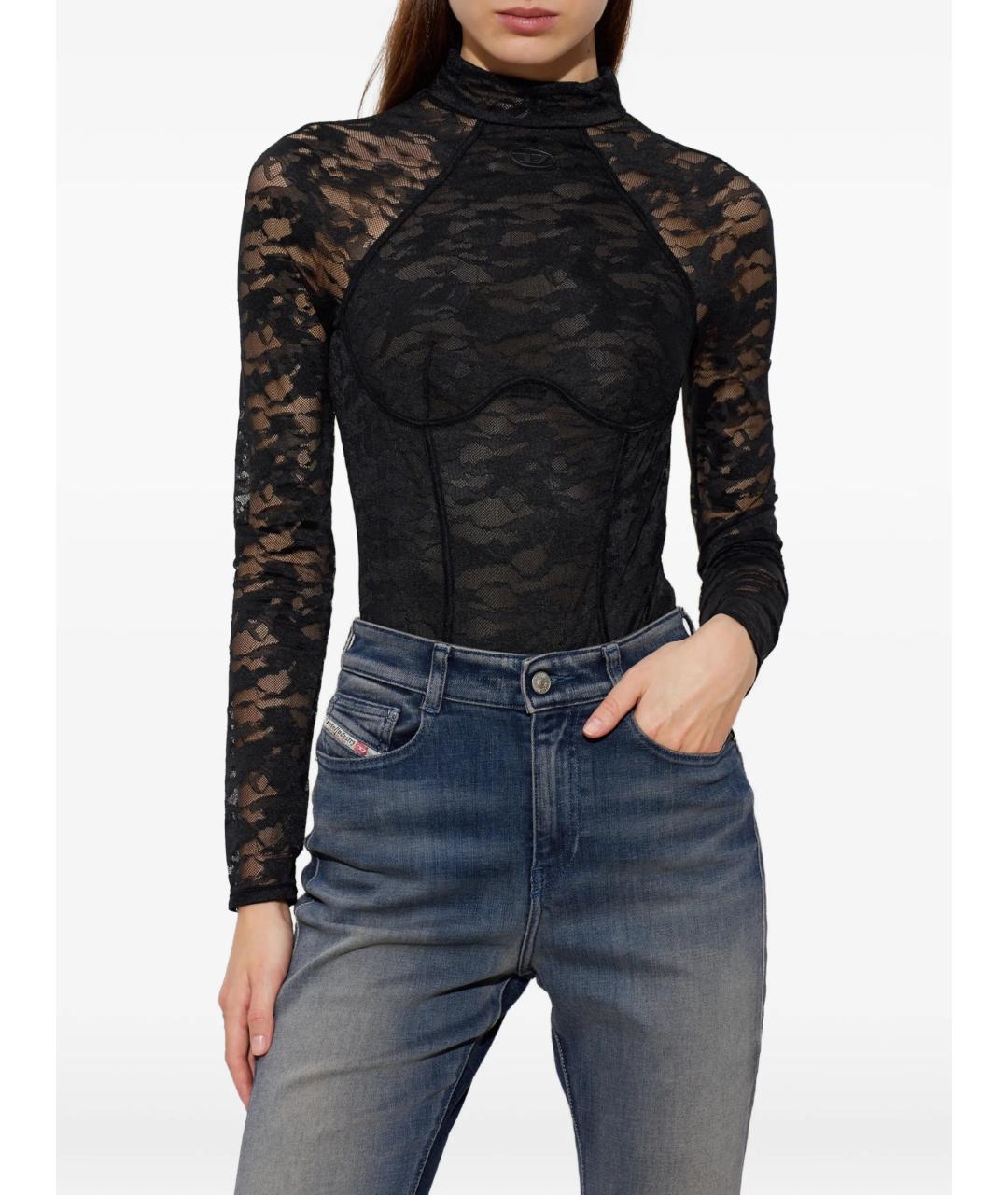 DIESEL Черное синтетическое боди, фото 3