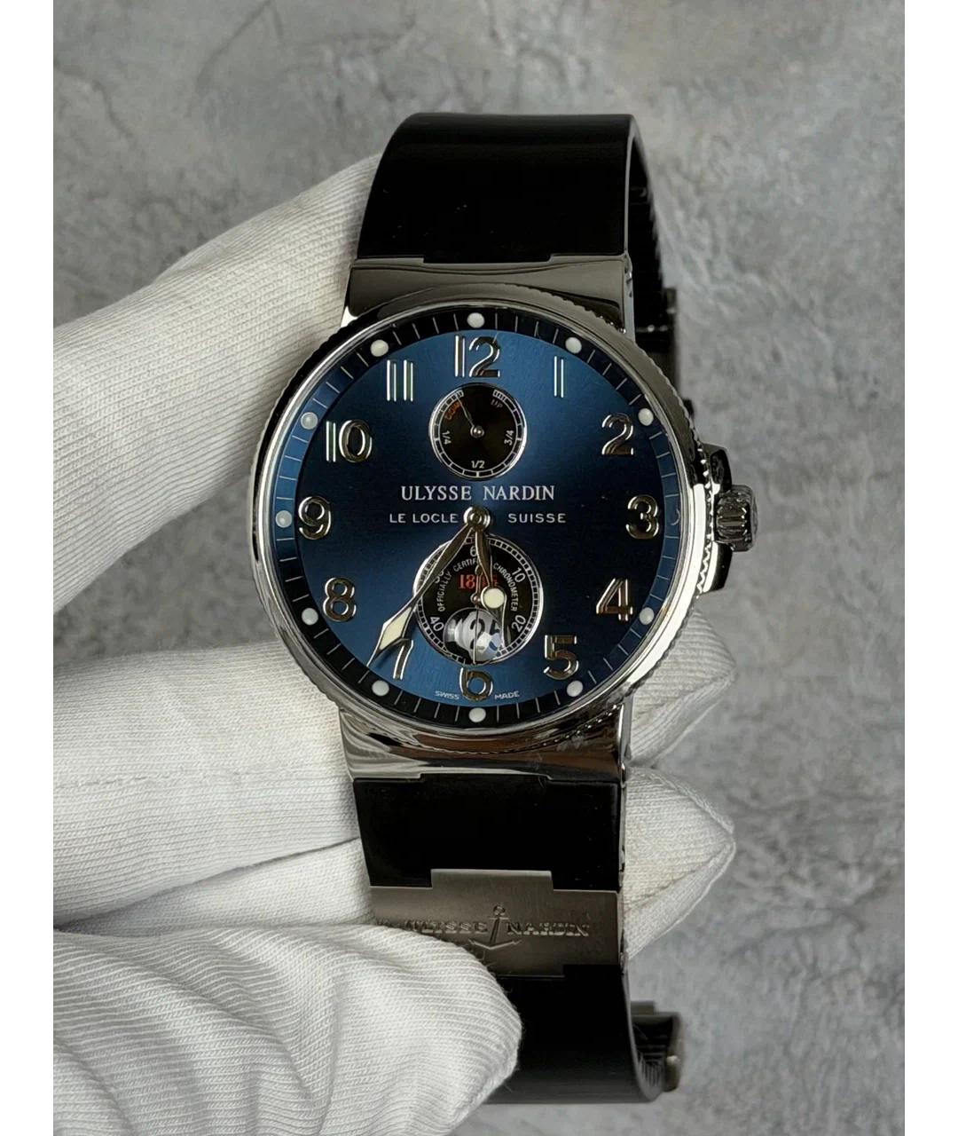 Ulysse Nardin Синие металлические часы, фото 2