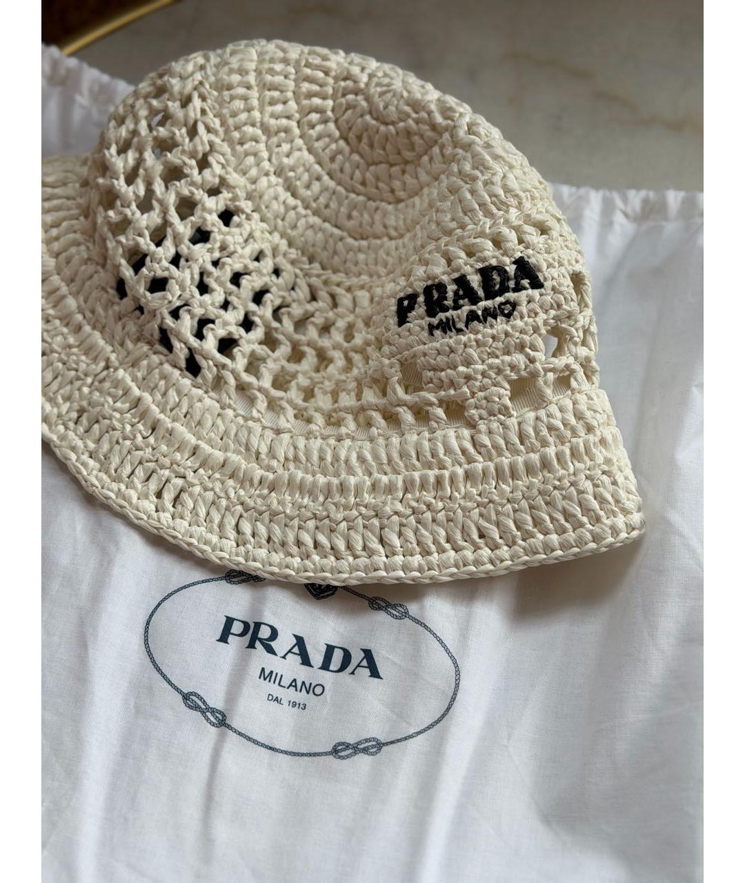 PRADA Белая панама, фото 8