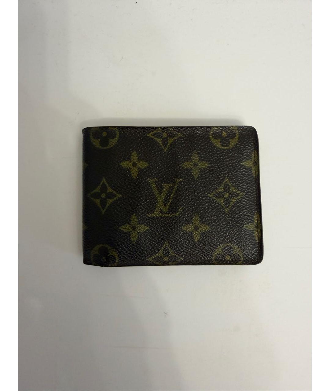 LOUIS VUITTON Коричневый кошелек, фото 4