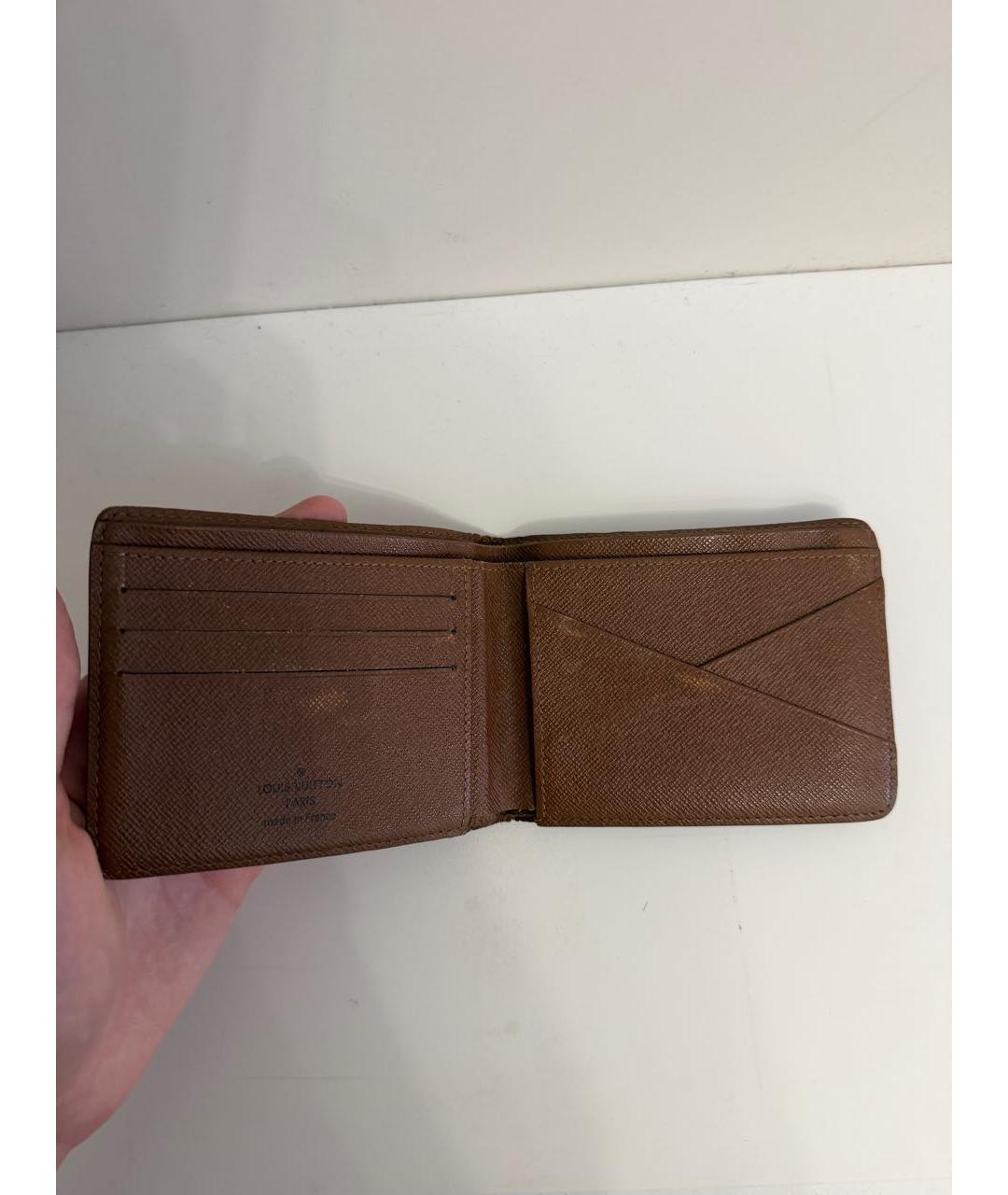 LOUIS VUITTON Коричневый кошелек, фото 3