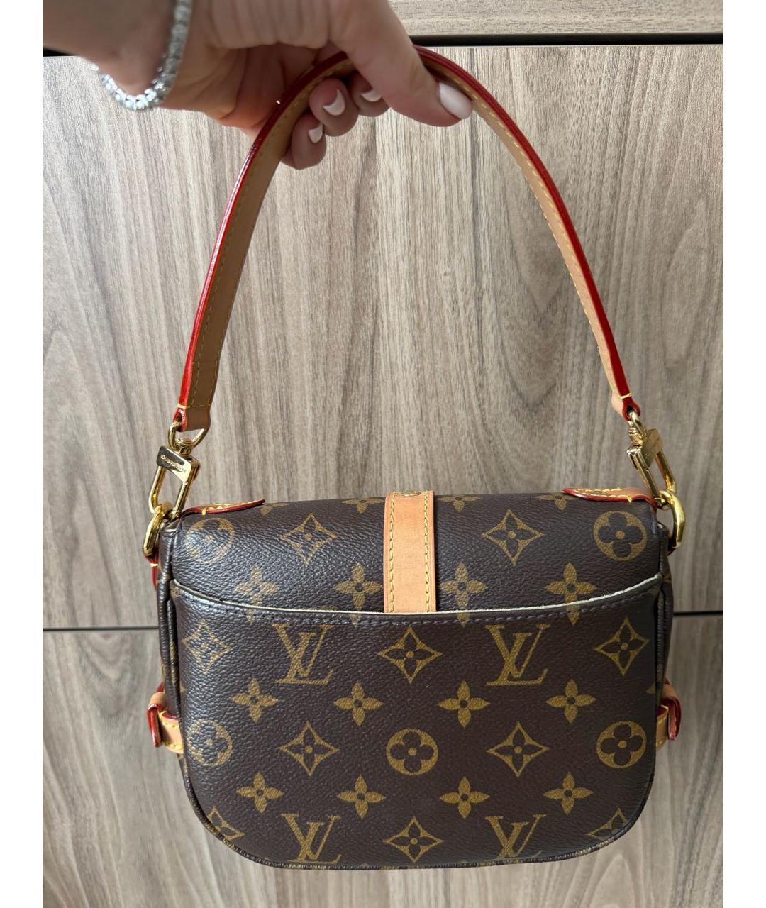 LOUIS VUITTON Коричневая сумка на плечо, фото 3