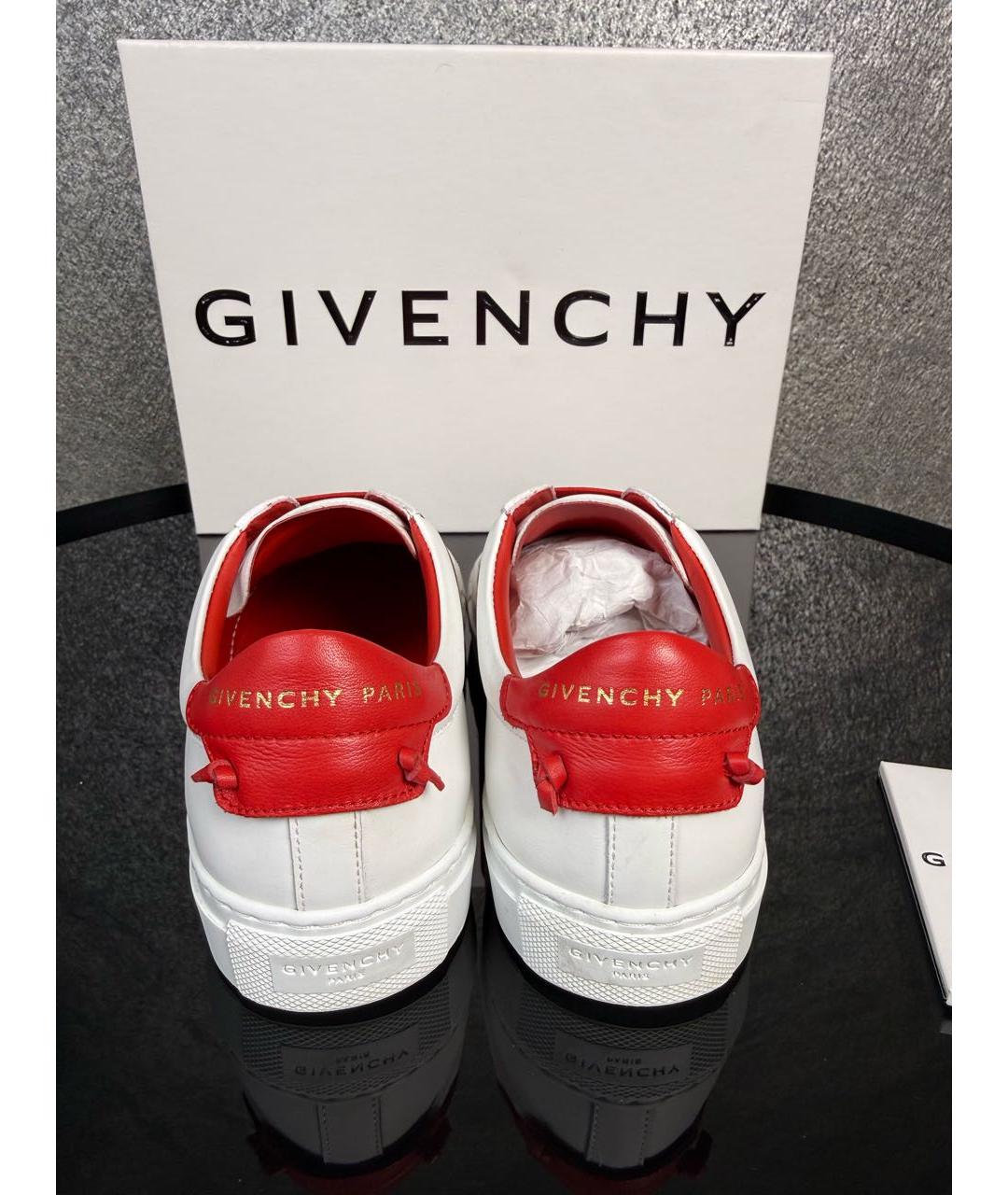 GIVENCHY Белые кожаные кеды, фото 4