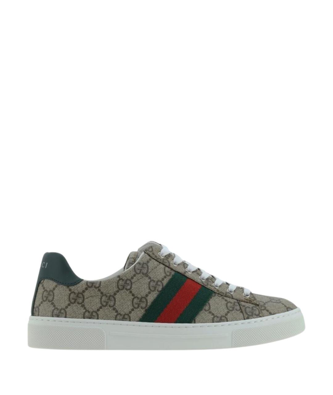 GUCCI Мульти текстильные кеды, фото 1