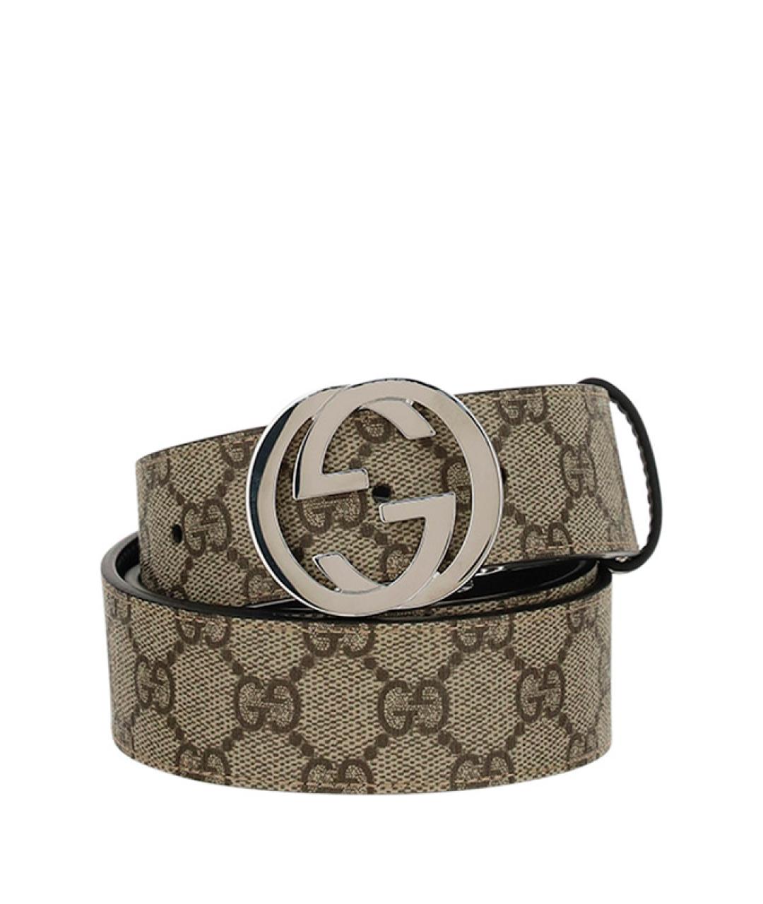GUCCI Бежевый ремень, фото 1
