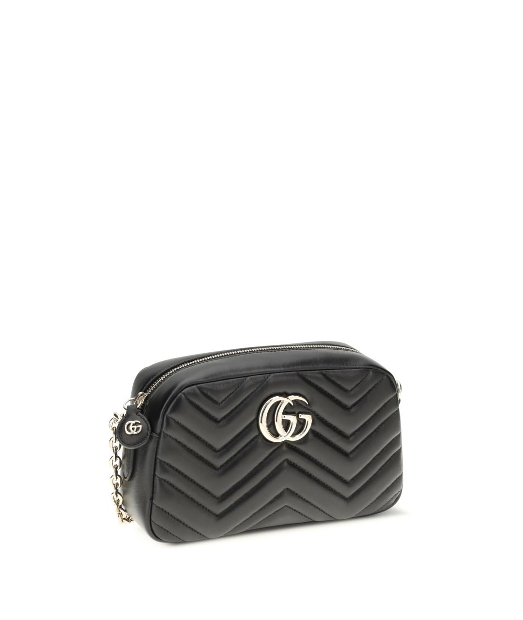 GUCCI Черная кожаная сумка через плечо, фото 2