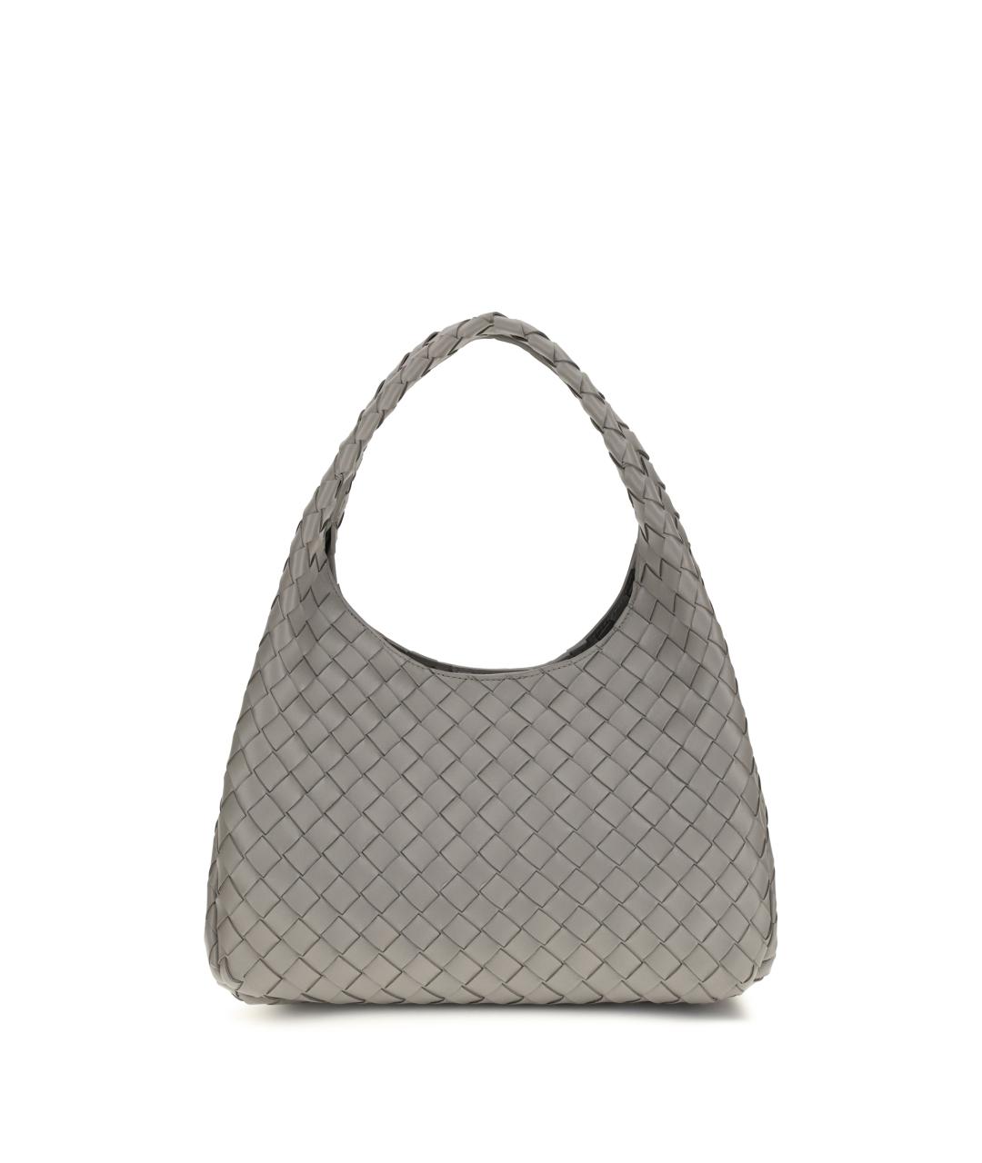 BOTTEGA VENETA Серая кожаная сумка через плечо, фото 1