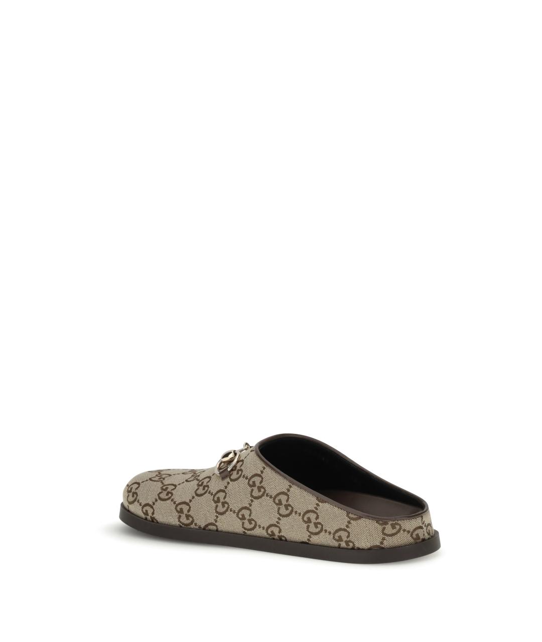 GUCCI Бежевые текстильные мюли, фото 3