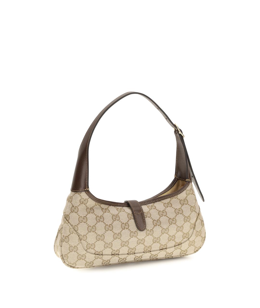 GUCCI Бежевая тканевая сумка через плечо, фото 3