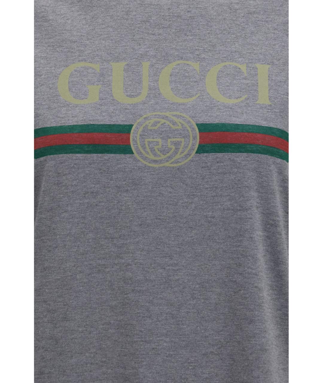 GUCCI Серая футболка, фото 3