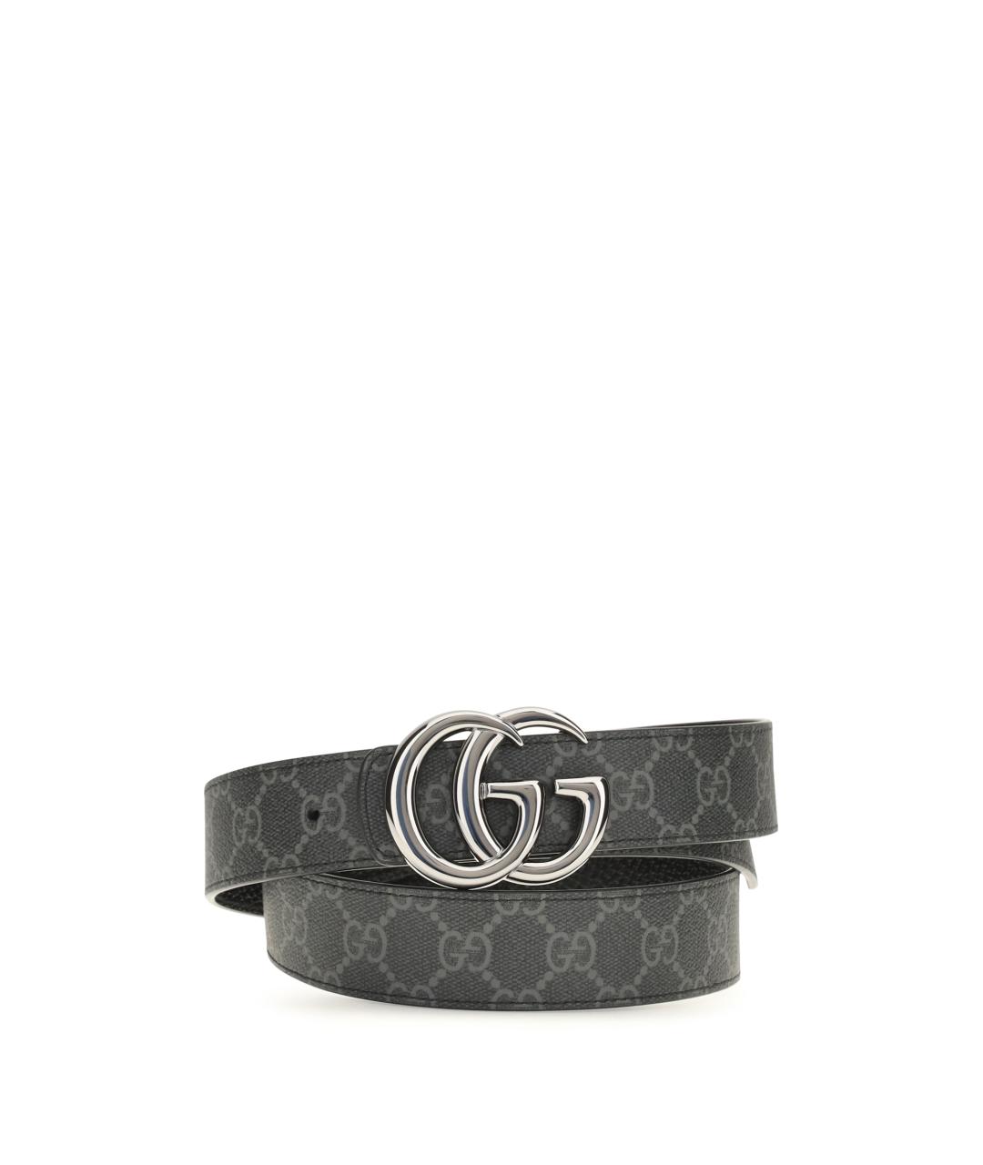 GUCCI Черный кожаный ремень, фото 1
