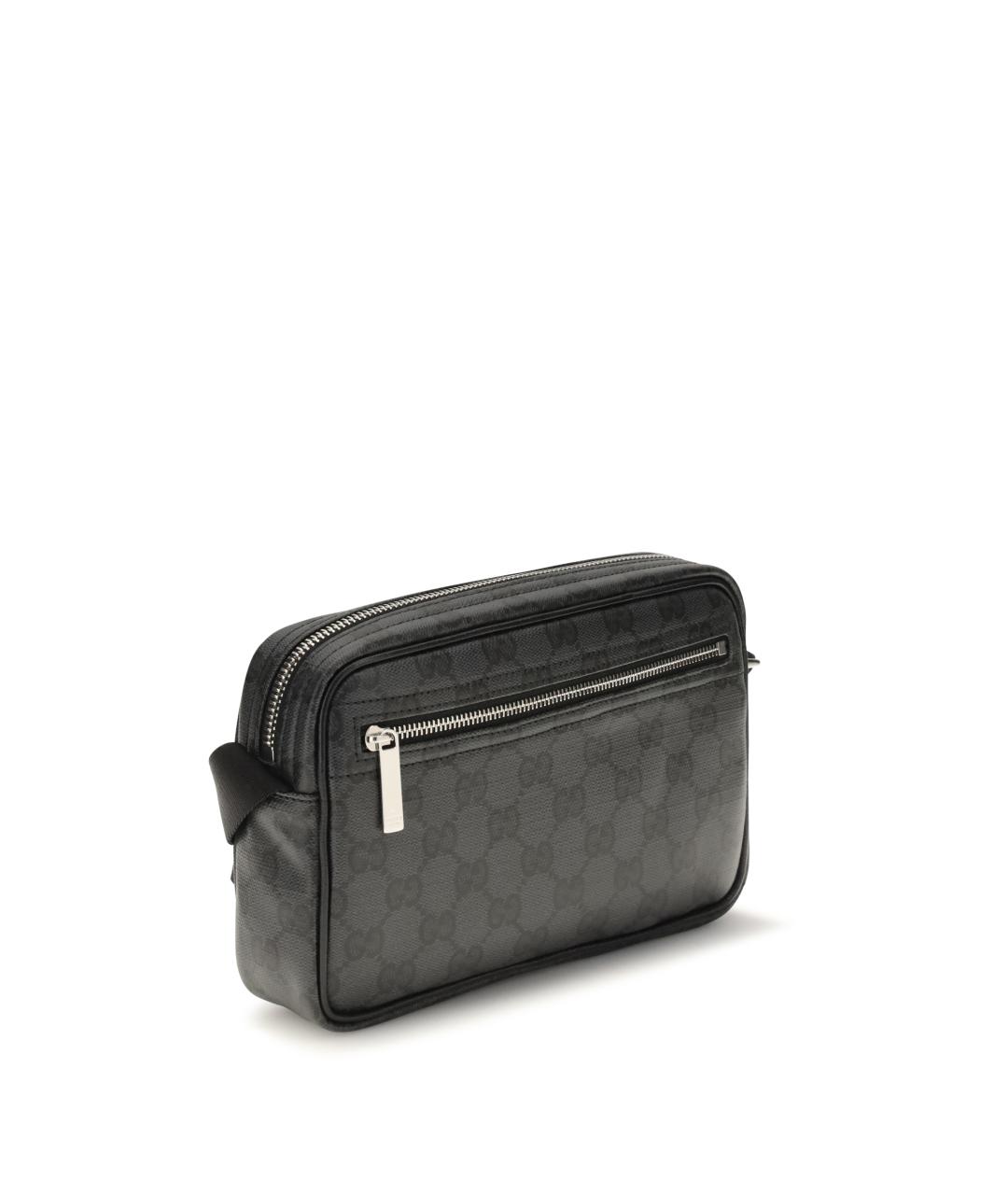 GUCCI Черная кожаная сумка на плечо, фото 3
