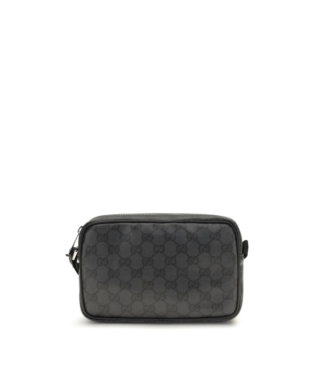 GUCCI Черная кожаная сумка на плечо, фото 1