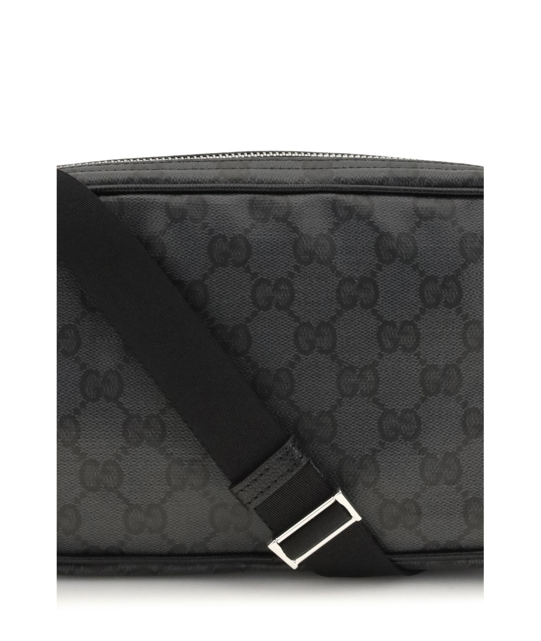 GUCCI Черная кожаная сумка на плечо, фото 4