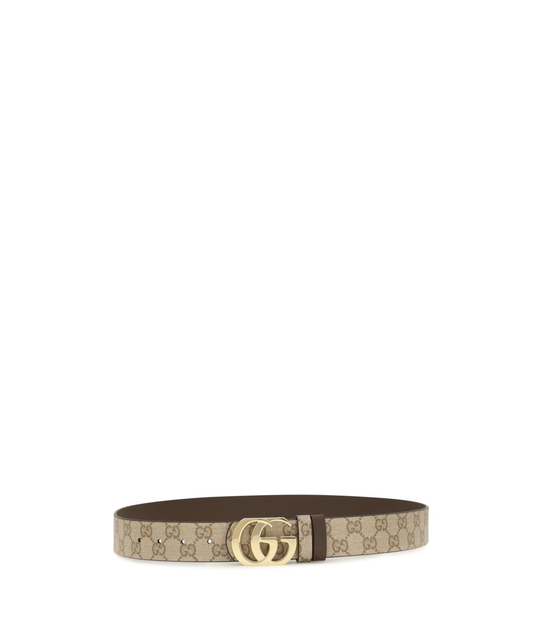 GUCCI Бежевый кожаный ремень, фото 2