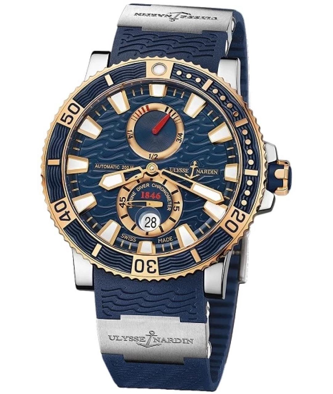 Ulysse Nardin Синие часы из желтого золота, фото 1