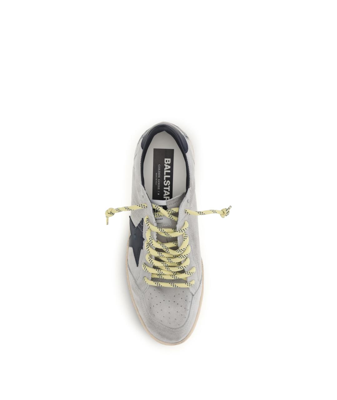 GOLDEN GOOSE DELUXE BRAND Серые замшевые низкие кроссовки / кеды, фото 4