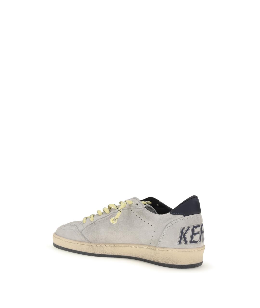 GOLDEN GOOSE DELUXE BRAND Серые замшевые низкие кроссовки / кеды, фото 3