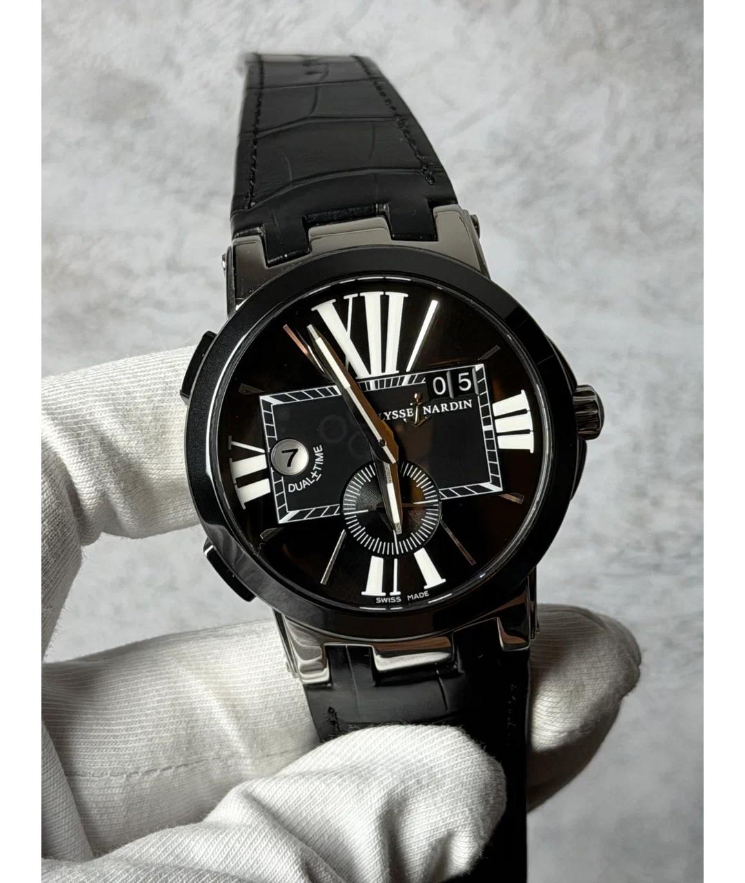 Ulysse Nardin Черные металлические часы, фото 2