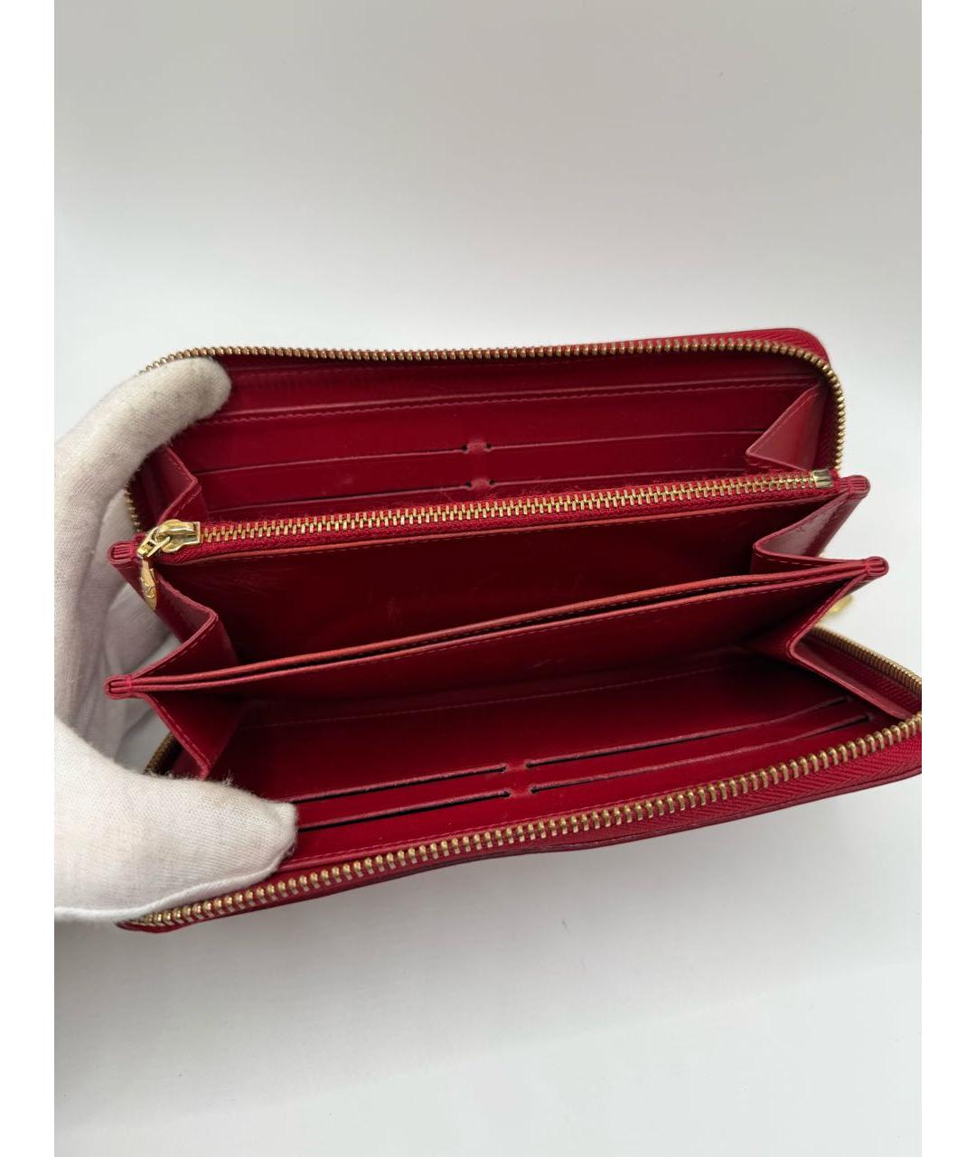 LOUIS VUITTON Красный кошелек, фото 5