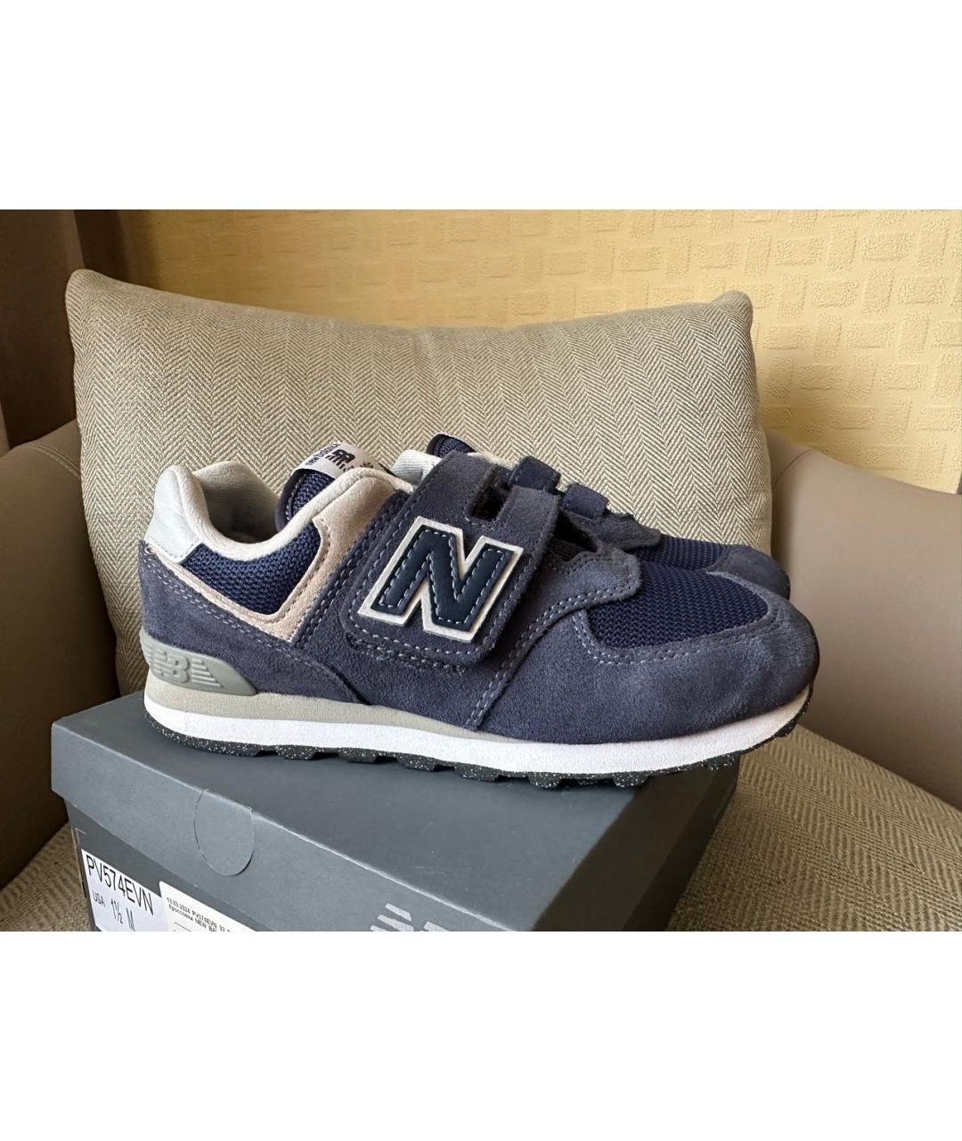 NEW BALANCE Темно-синие кеды, фото 3